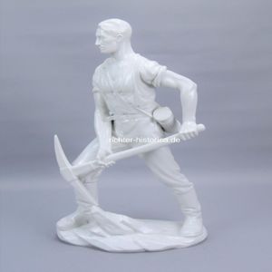 Wehrmacht Große Porzellan Skulptur Deutscher Soldat mit Stahlhelm 1941 RAD …