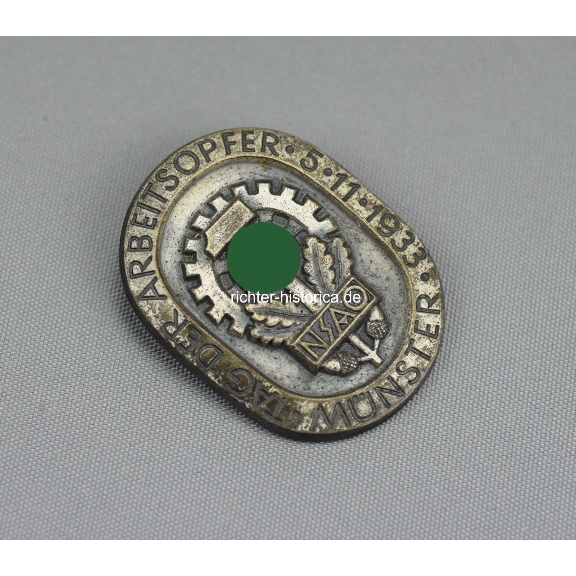 'NSAO' Abzeichen der Deutschen Arbeitsopfer 5.11.1933 Münster — image 2