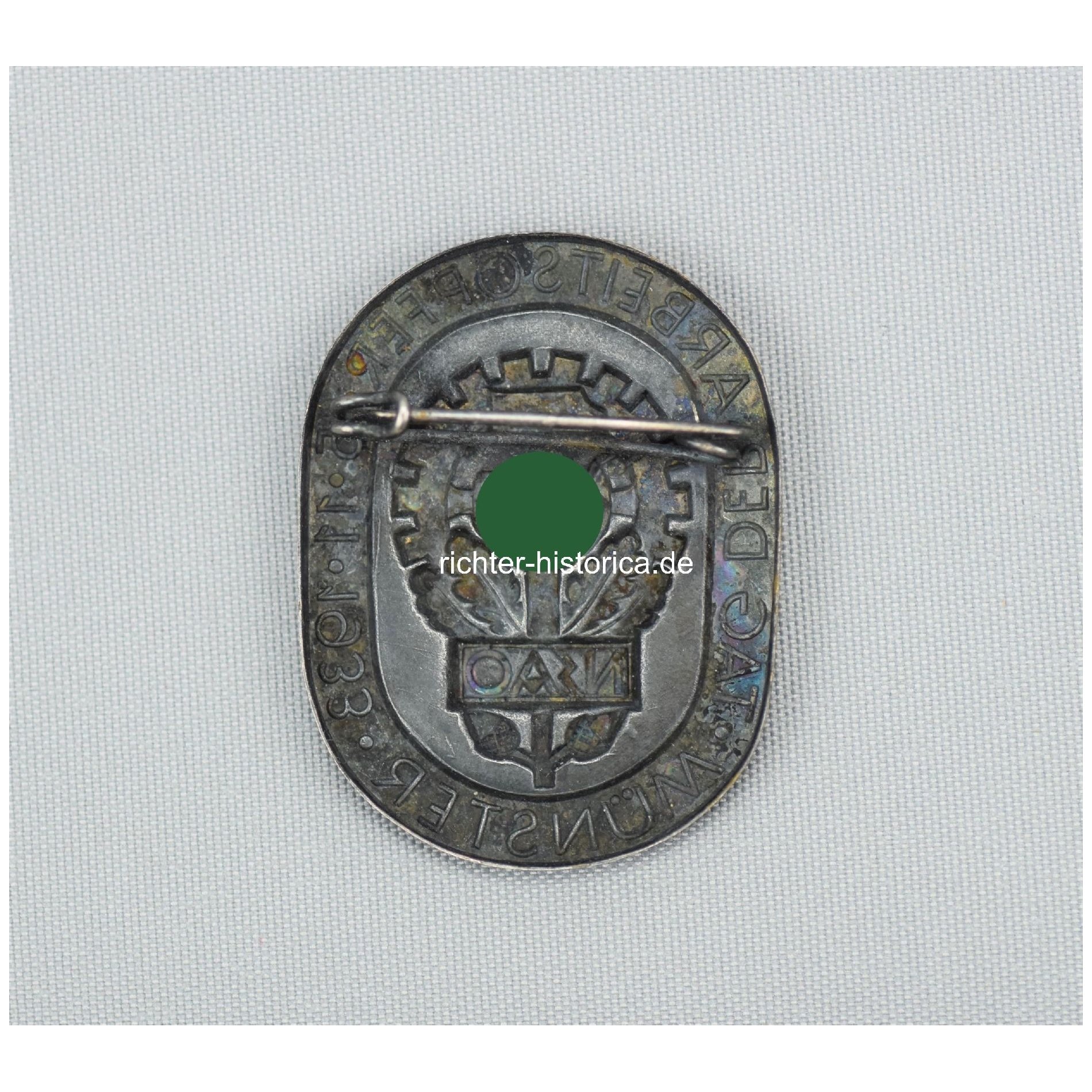 'NSAO' Abzeichen der Deutschen Arbeitsopfer 5.11.1933 Münster — image 3