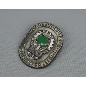 'NSAO' Abzeichen der Deutschen Arbeitsopfer 5.11.1933 Münster