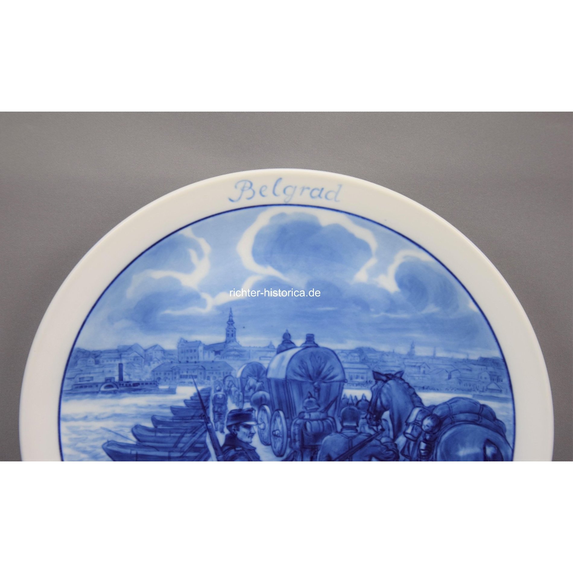 Meissen Wandteller Patriotischer Teller 'Belgrad' 1.Weltkrieg — image 2