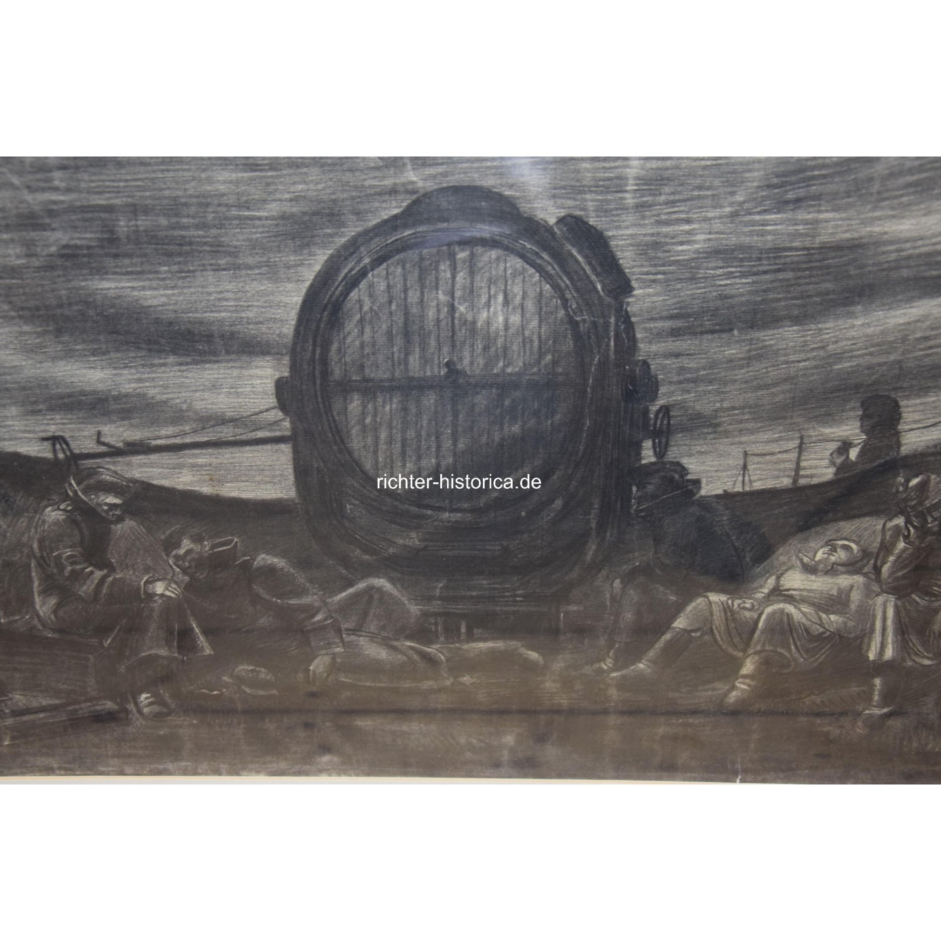 Hermann Schweizer (1910-1988) 'Soldaten mit Scheinwerfer' — image 2