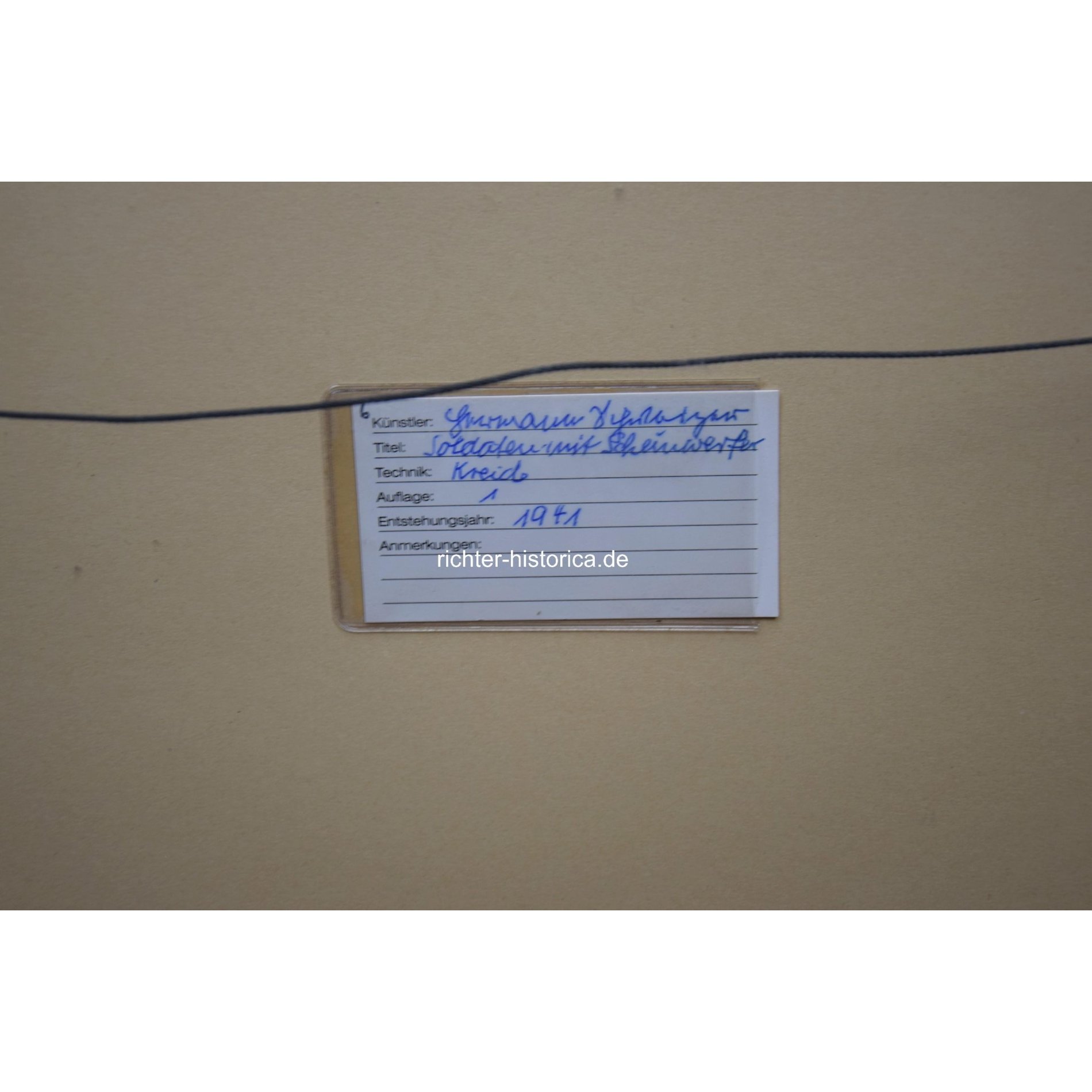 Hermann Schweizer (1910-1988) 'Soldaten mit Scheinwerfer' — image 4