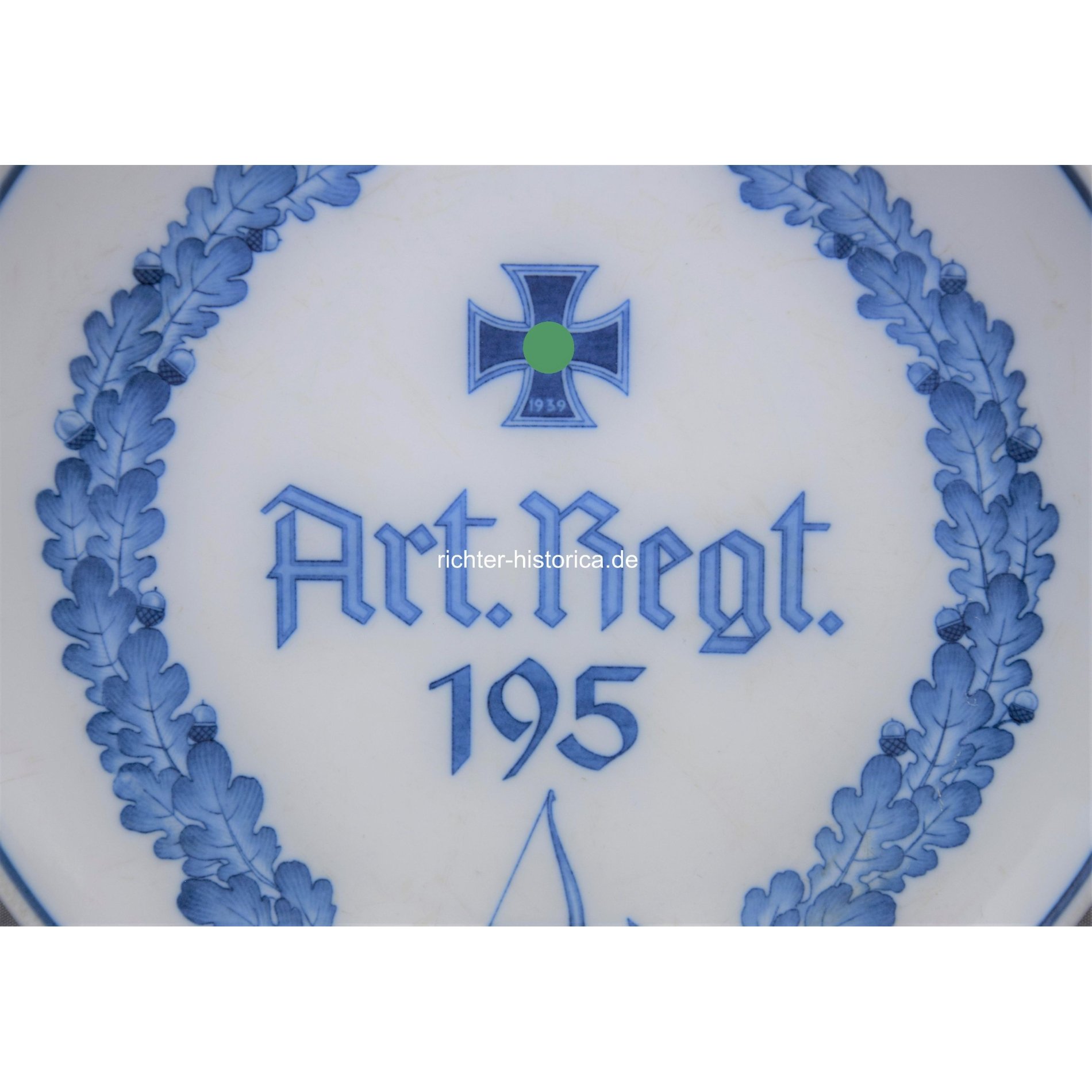 Meissen Erinnerungsteller 'Art. Regt. 195' 1939 — image 2