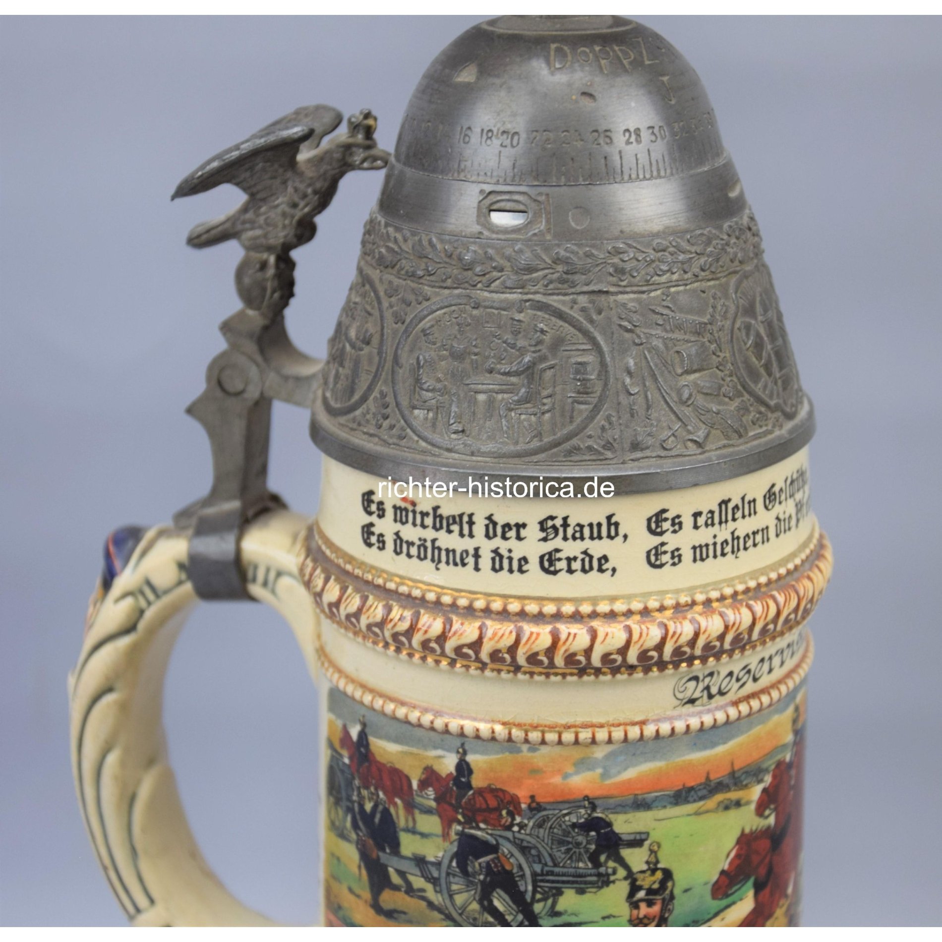 Reservistenkrug 2.Westfäl. Feldart.-Rgt. Nr.22, 5.Battl. Münster 1912-14 — image 2