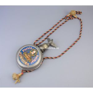 Reservisten Feldflasche 'Parole Heimat' 2.Btt. 1908-10 mit Türchen, selten!