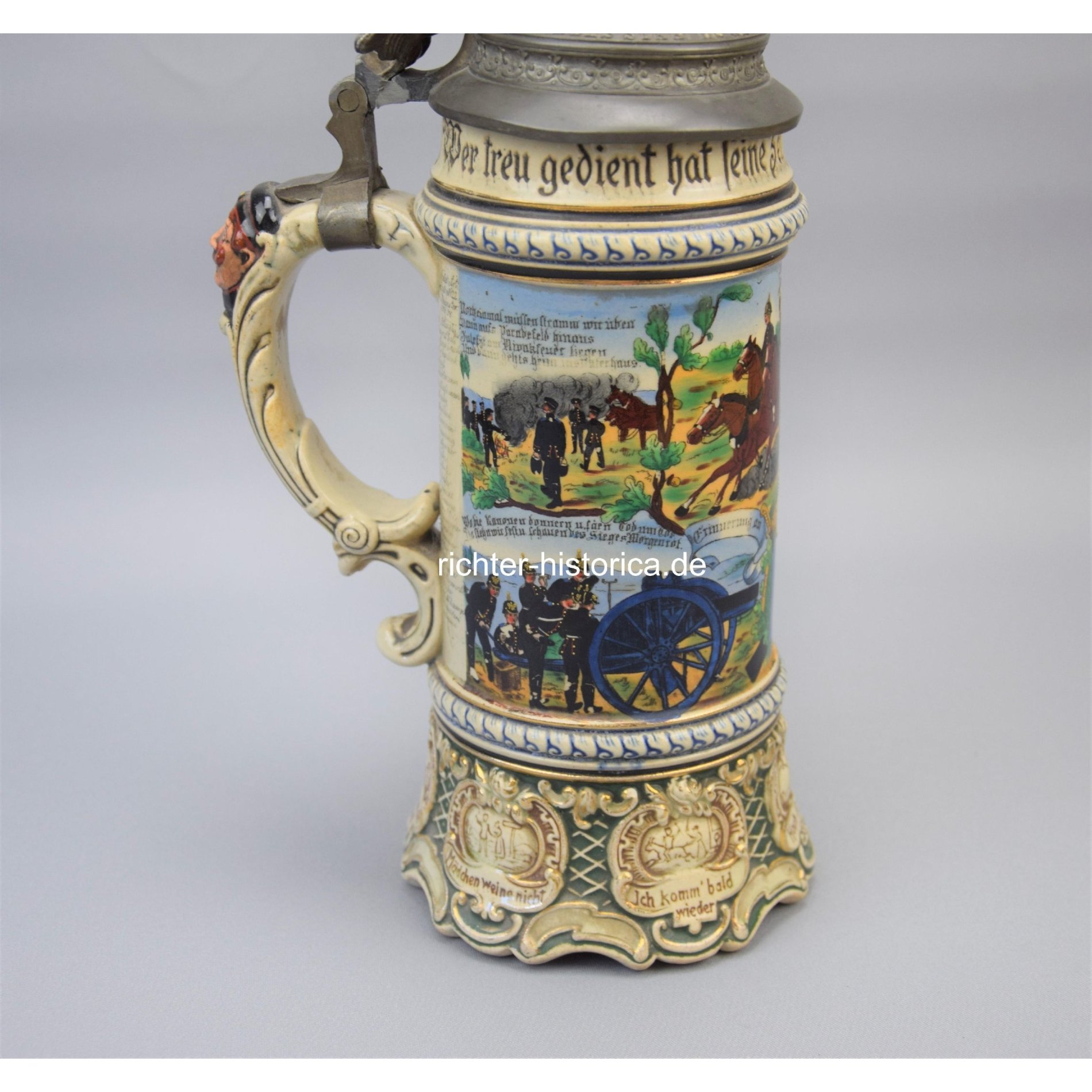 Großer Reservistenkrug Reserve 'Feld Art. Rgt. No 22 Münster' Westfalen 1906/08 — image 13