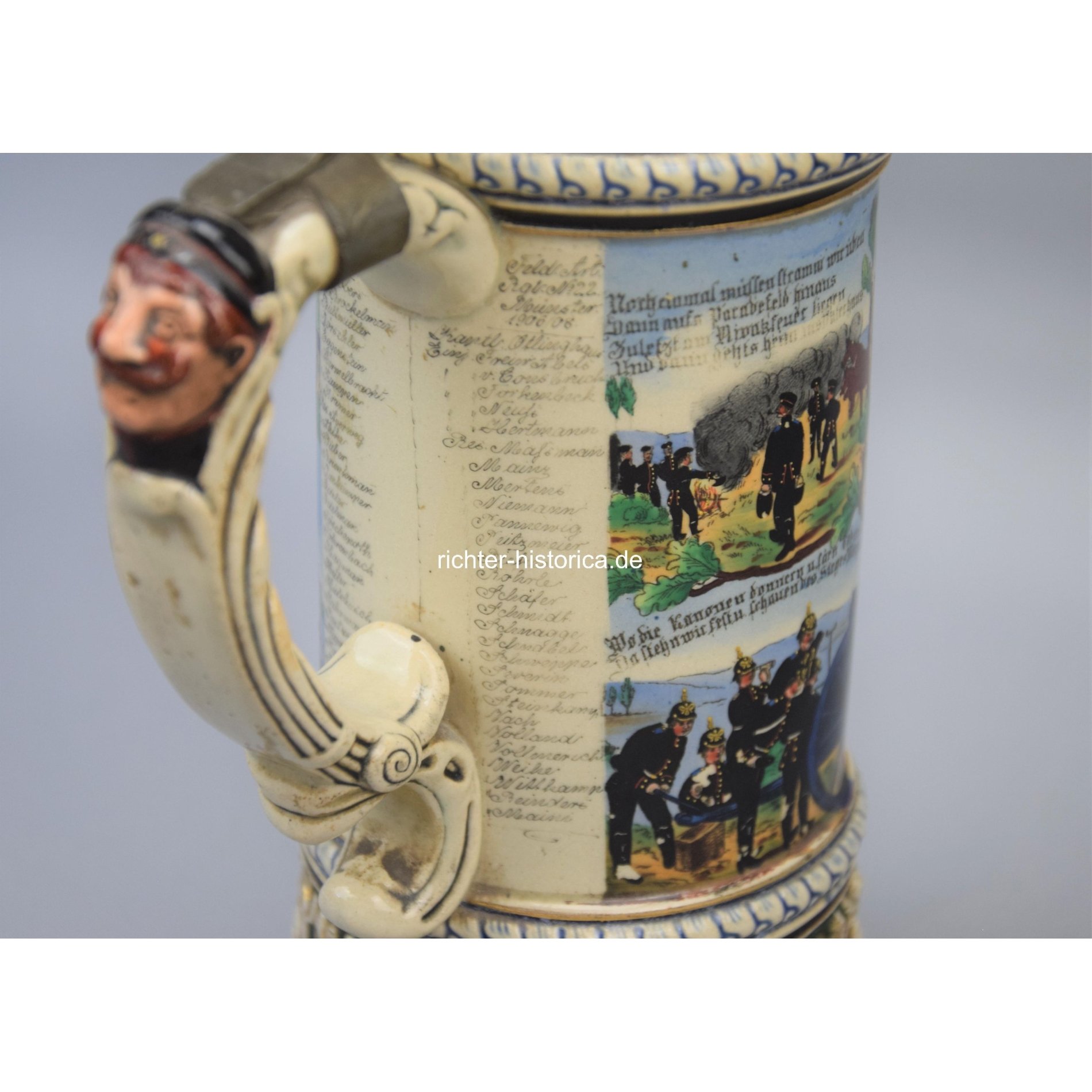 Großer Reservistenkrug Reserve 'Feld Art. Rgt. No 22 Münster' Westfalen 1906/08 — image 5