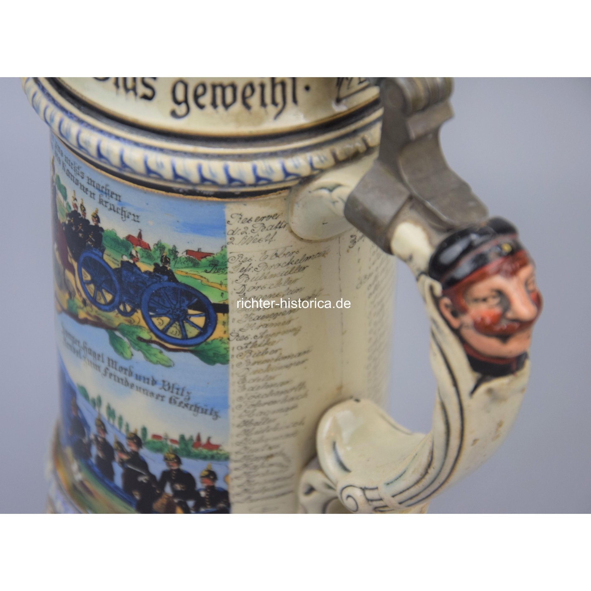 Großer Reservistenkrug Reserve 'Feld Art. Rgt. No 22 Münster' Westfalen 1906/08 — image 7