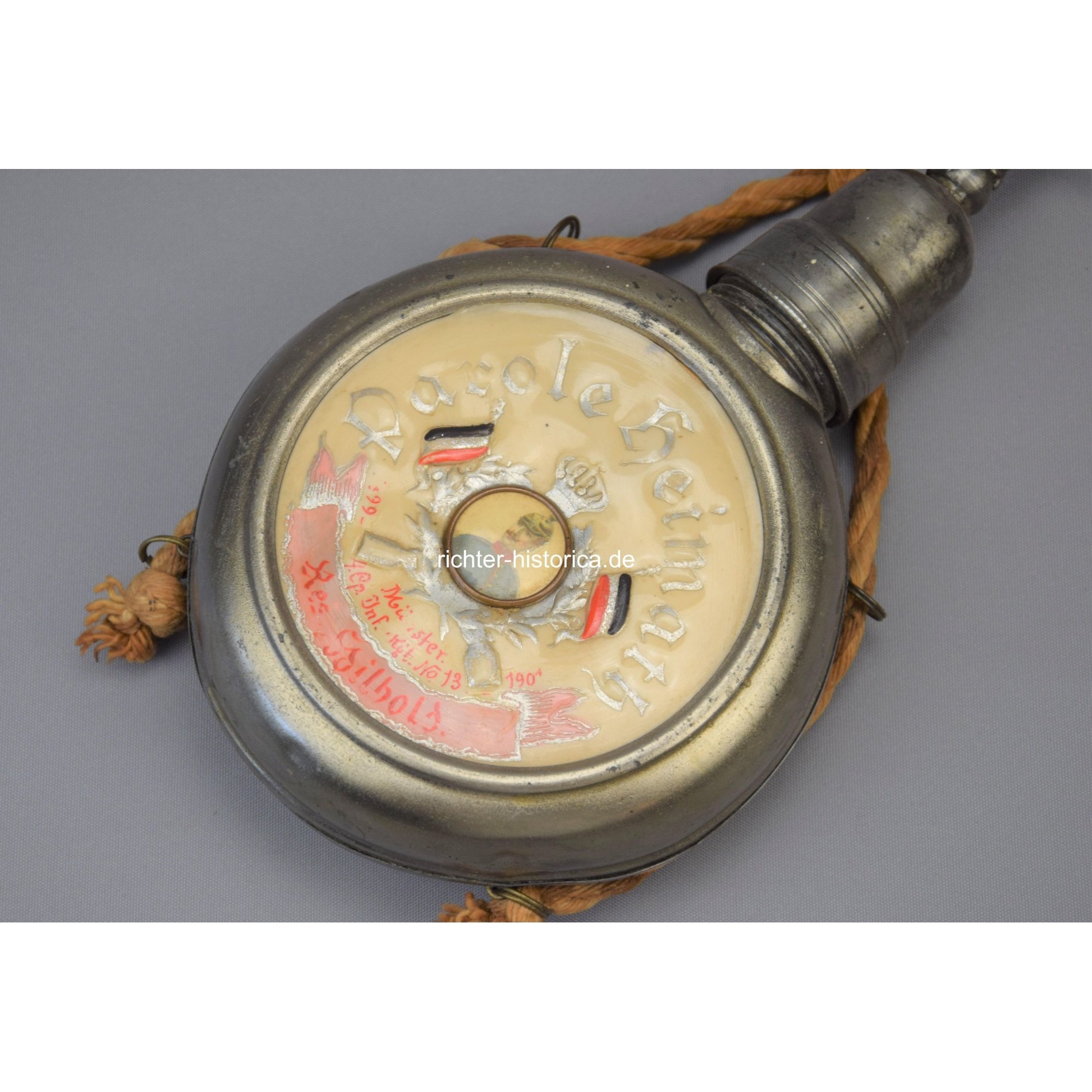Reservisten-Feldflasche Parole Heimat 4.Kp. Inf. Rgt. No.13 Münster — image 6