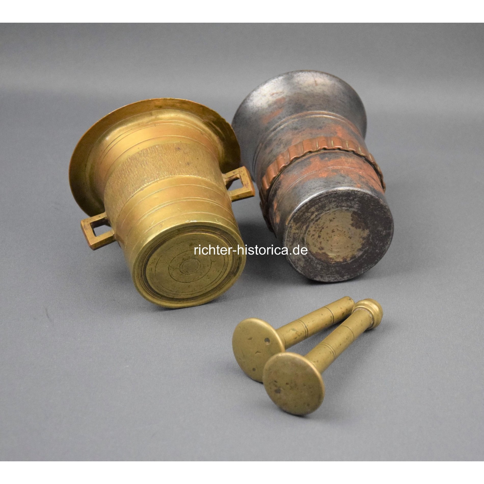 2 Mörser aus dem 1. Weltkrieg mit Pistill — image 3