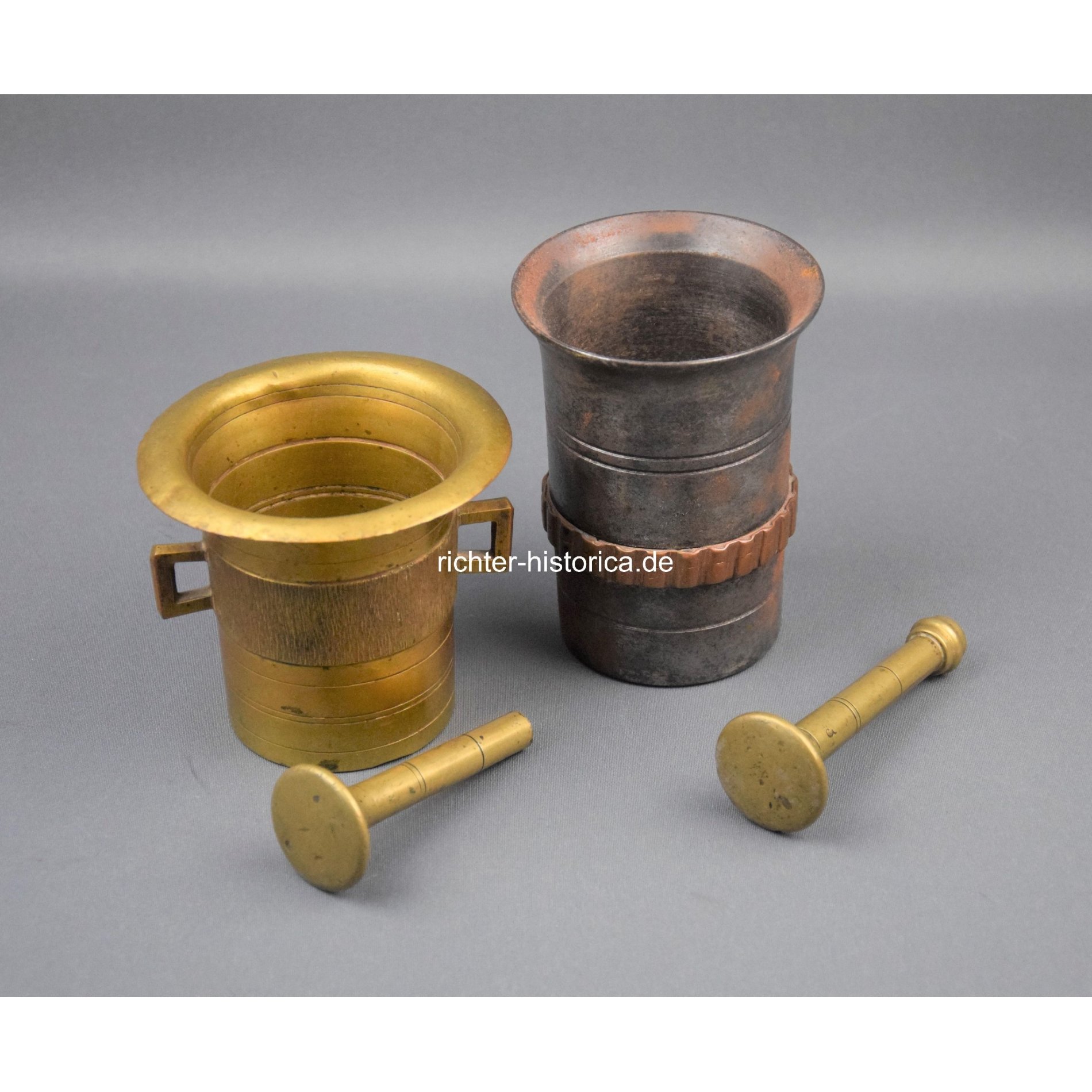 2 Mörser aus dem 1. Weltkrieg mit Pistill — image 4