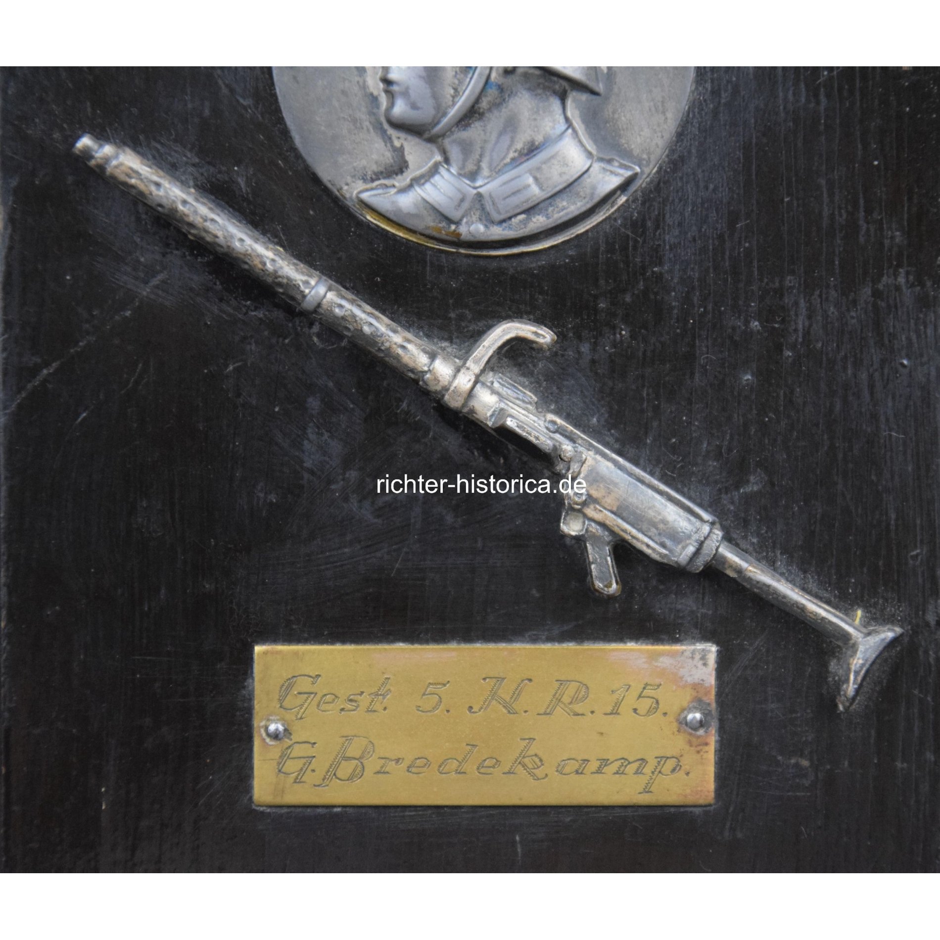 Wehrmacht Wandplakette Maschinengewehr Auszeichnung — image 3