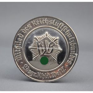 RLB Türplakette 'Mitglied des Reichsluftschutzbundes' Westf.