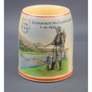 Erinnerungskrug 'Einmarsch ins Sudetenland 4.10.1938'