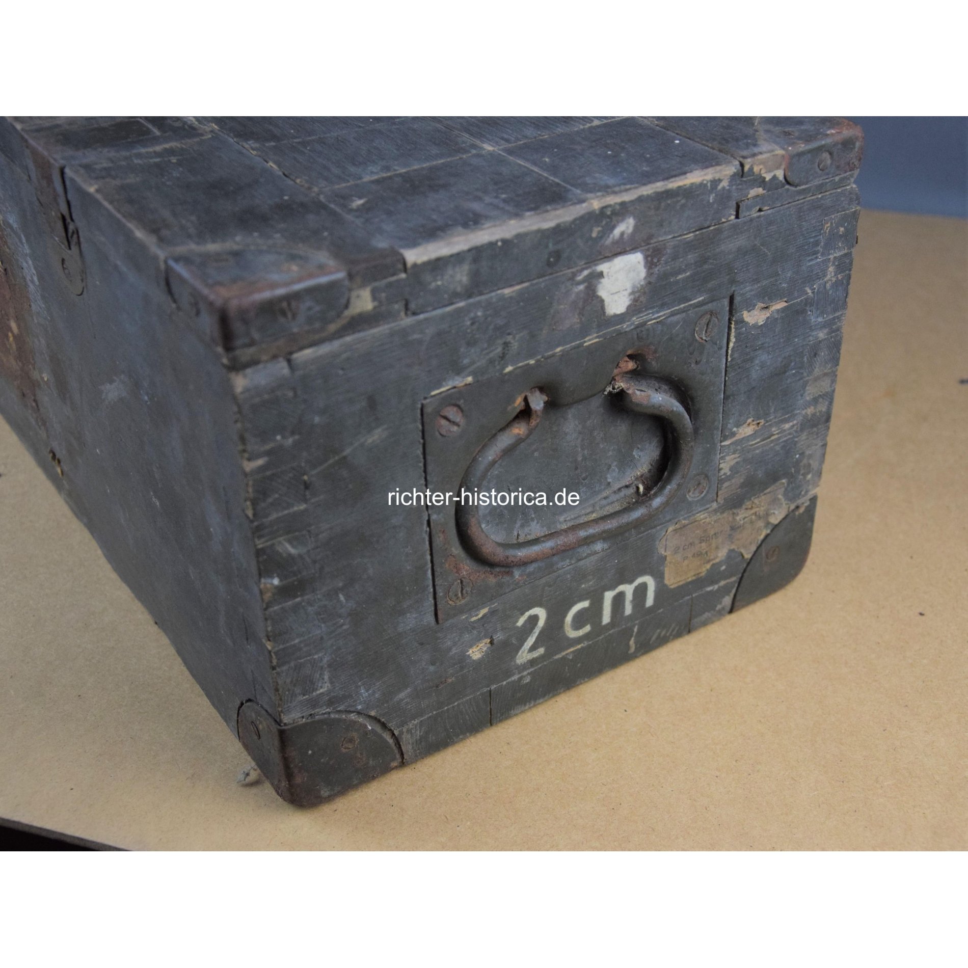 Wehrmacht leere Holzkiste/Munitionskiste für 2cm Panzergranat-Patronen — image 2