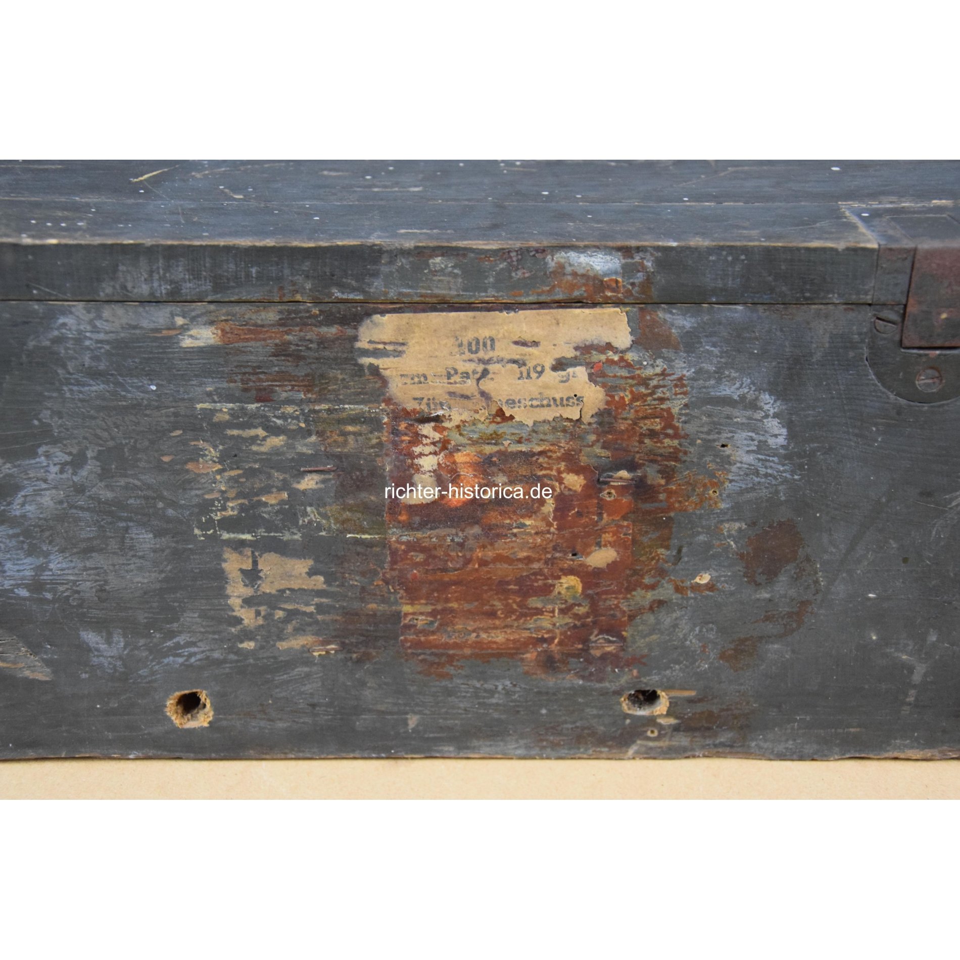 Wehrmacht leere Holzkiste/Munitionskiste für 2cm Panzergranat-Patronen — image 6