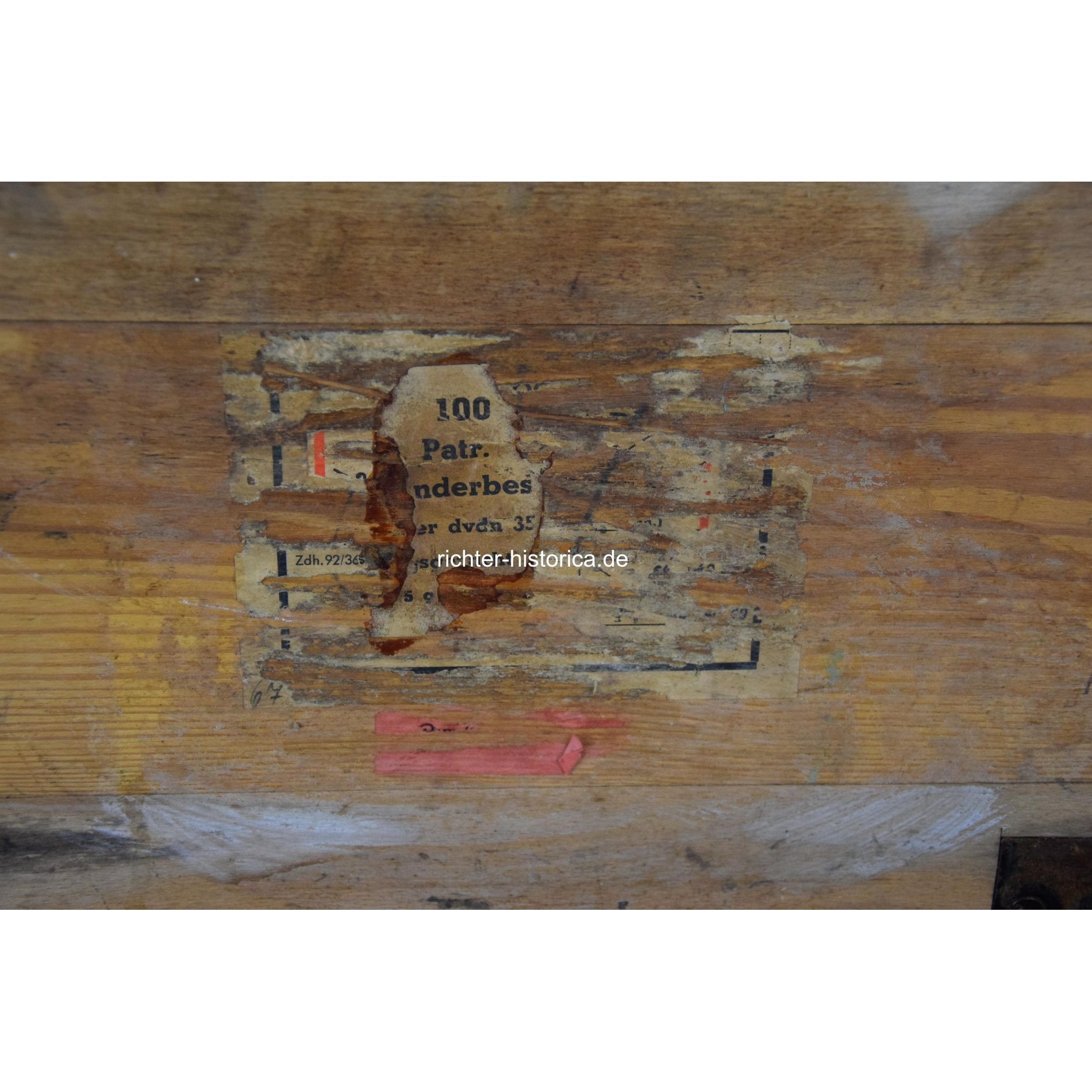 Wehrmacht leere Holzkiste/Munitionskiste für 2cm Panzergranat-Patronen — image 9