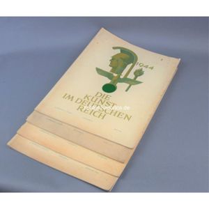 'Die Kunst im Deutschen Reich' 4 Ausgaben 1944