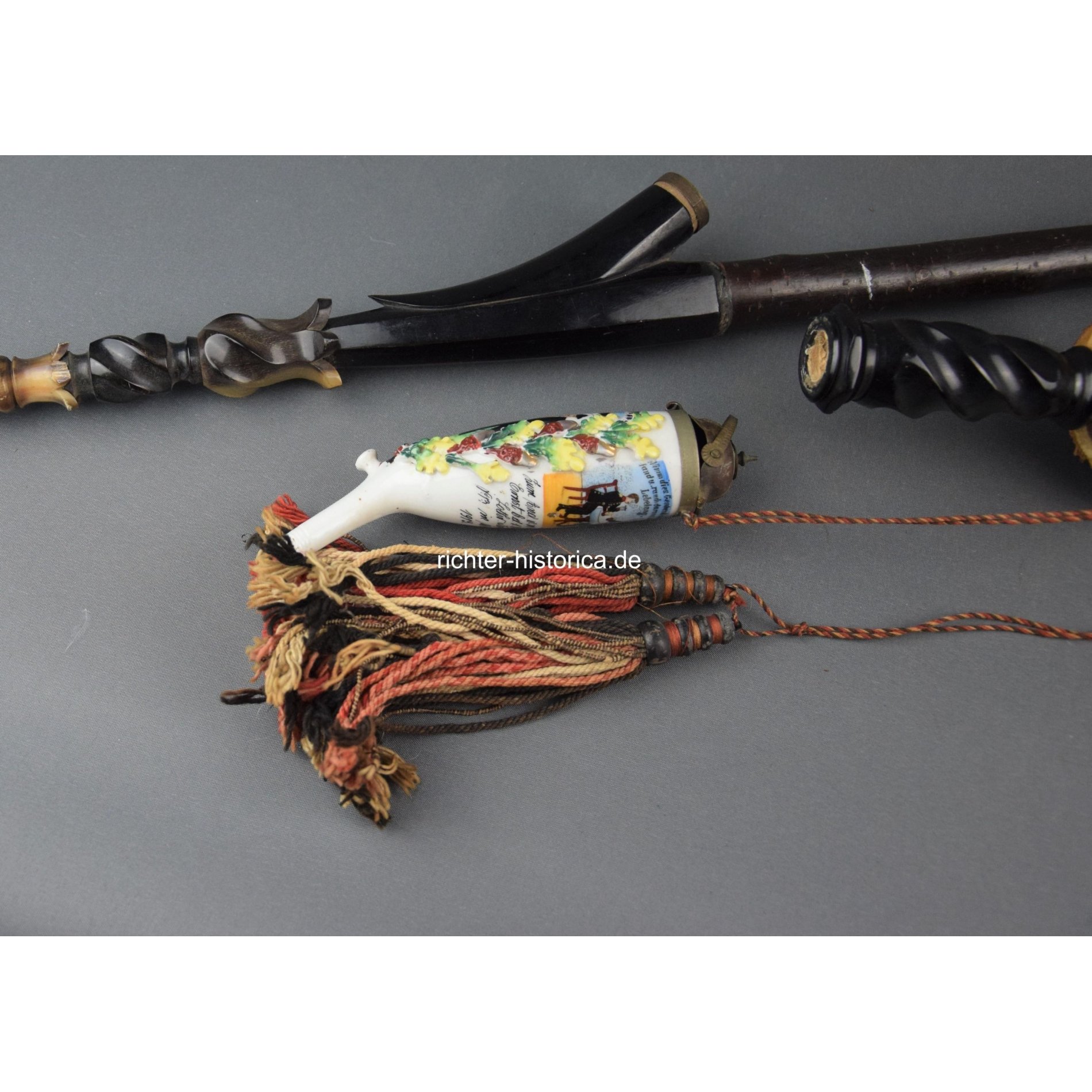 Reservistenpfeife mit Porzellankopf 'Metz' 1.Comp Lothr. Inf. Rgt. No.13, 1913 — image 6