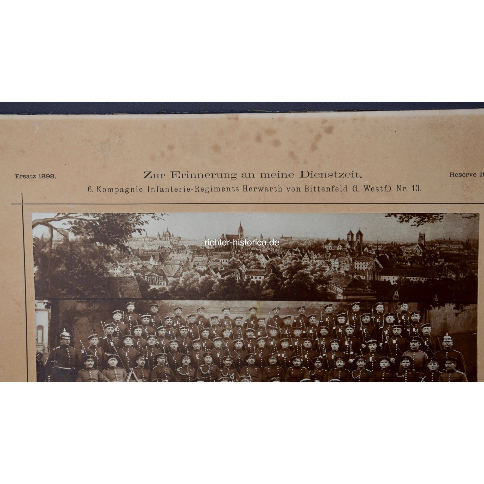 Zur Erinnerung an meine Diestzeit' 6.Kompagnie Infantrie Regiments Herwarth von Bittenfeld (1.Westf.) Nr.13 — image 2