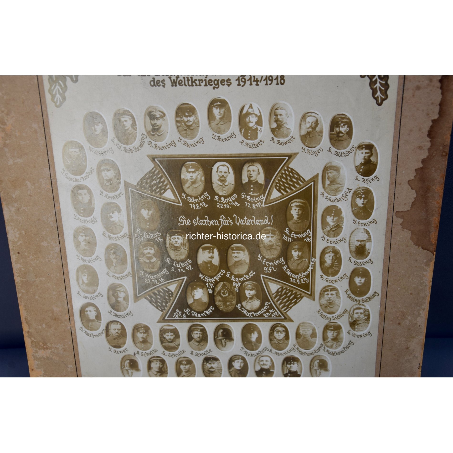 Ehrentafel für die gefallenden Kriegsteilnehmer des Weltkrieges 1914/1918 — image 3