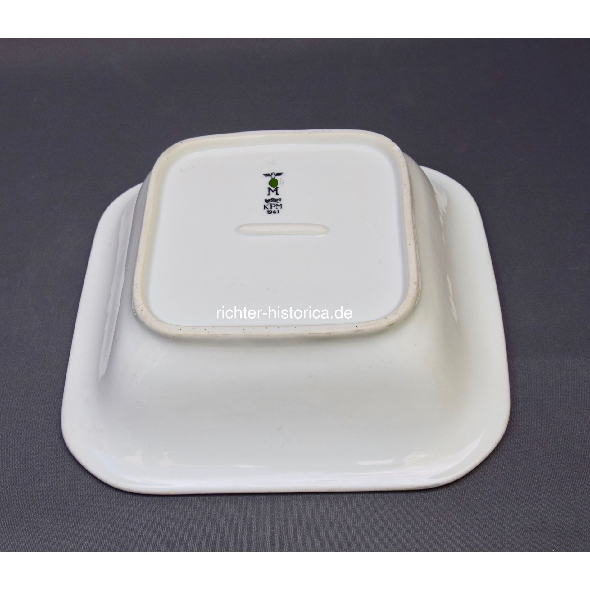 KPM 1941 große Porzellan Schale, Kantinenschale — image 3
