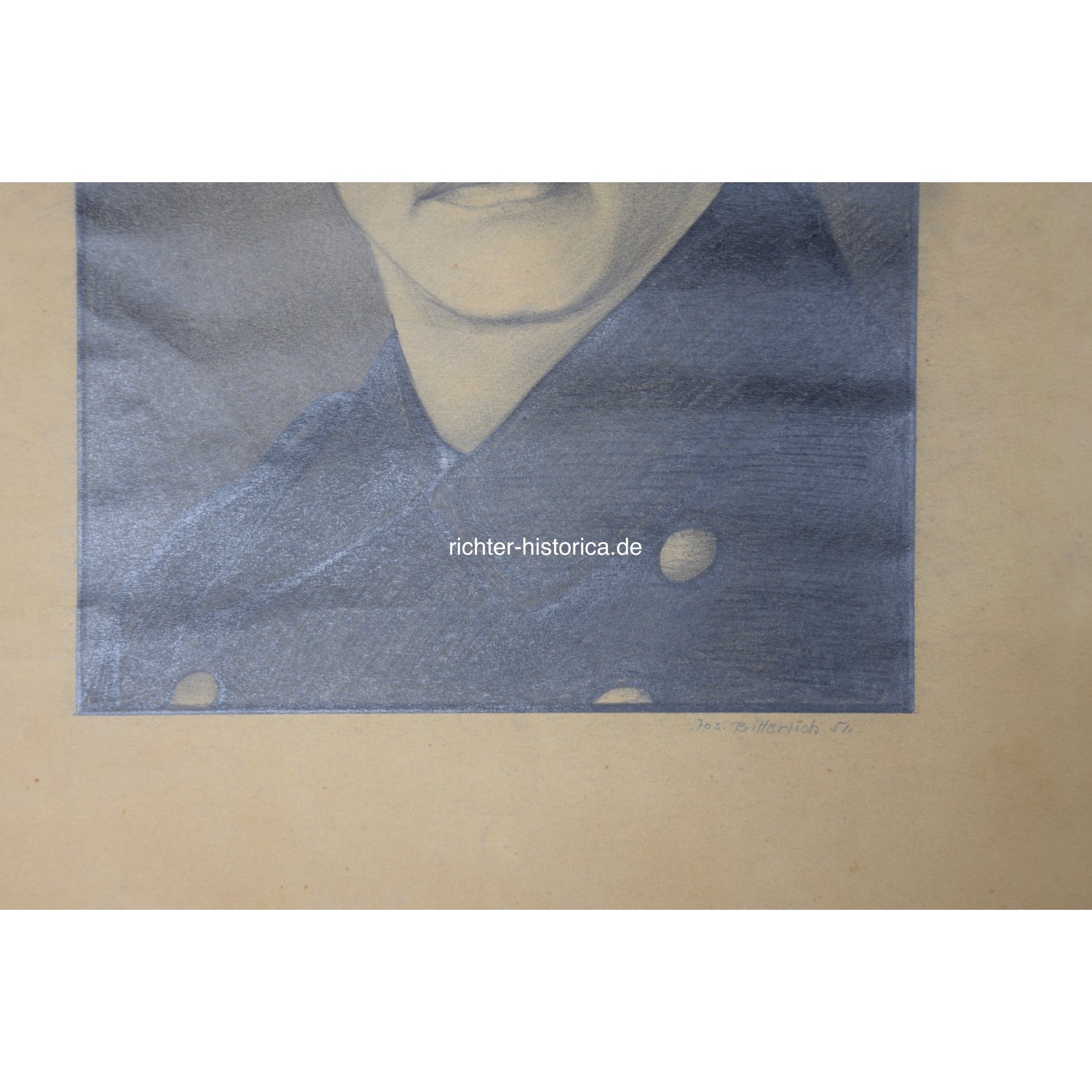 Bleistiftzeichnung eines Luftwaffen Soldaten im 2.Weltkrieg — image 2