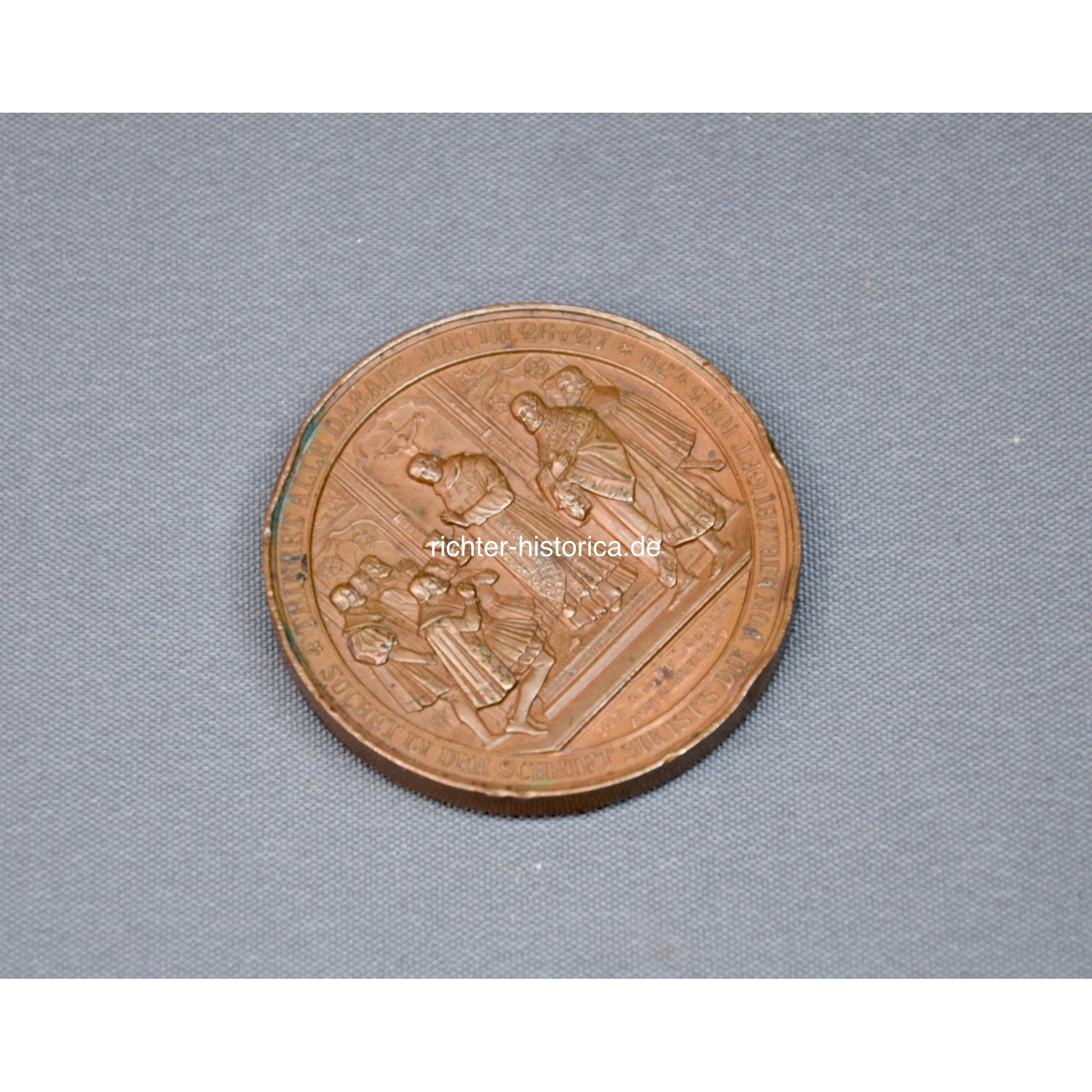 Massive Medaille Bronze Kurfürst Joachim II.König Friedrich Wilhelm III 1839 — image 2