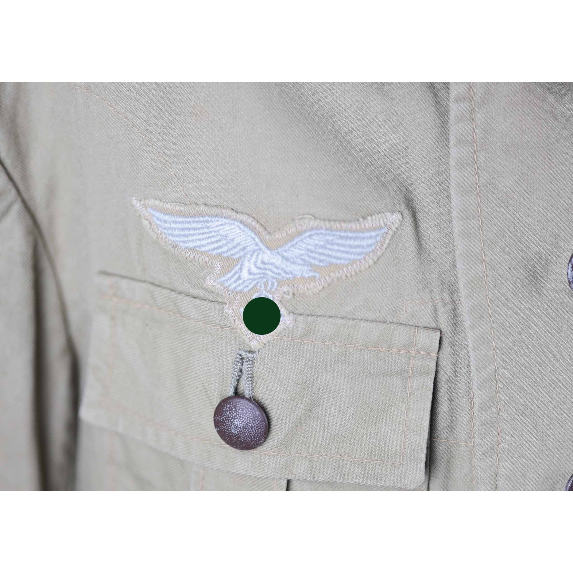 Luftwaffe Afrika Tropenfeldbluse Afrikakorps mit Schulterstücken! — image 4