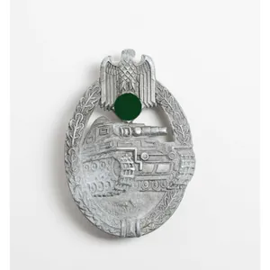 Panzerkampfabzeichen in Silber 'Dish' Variante