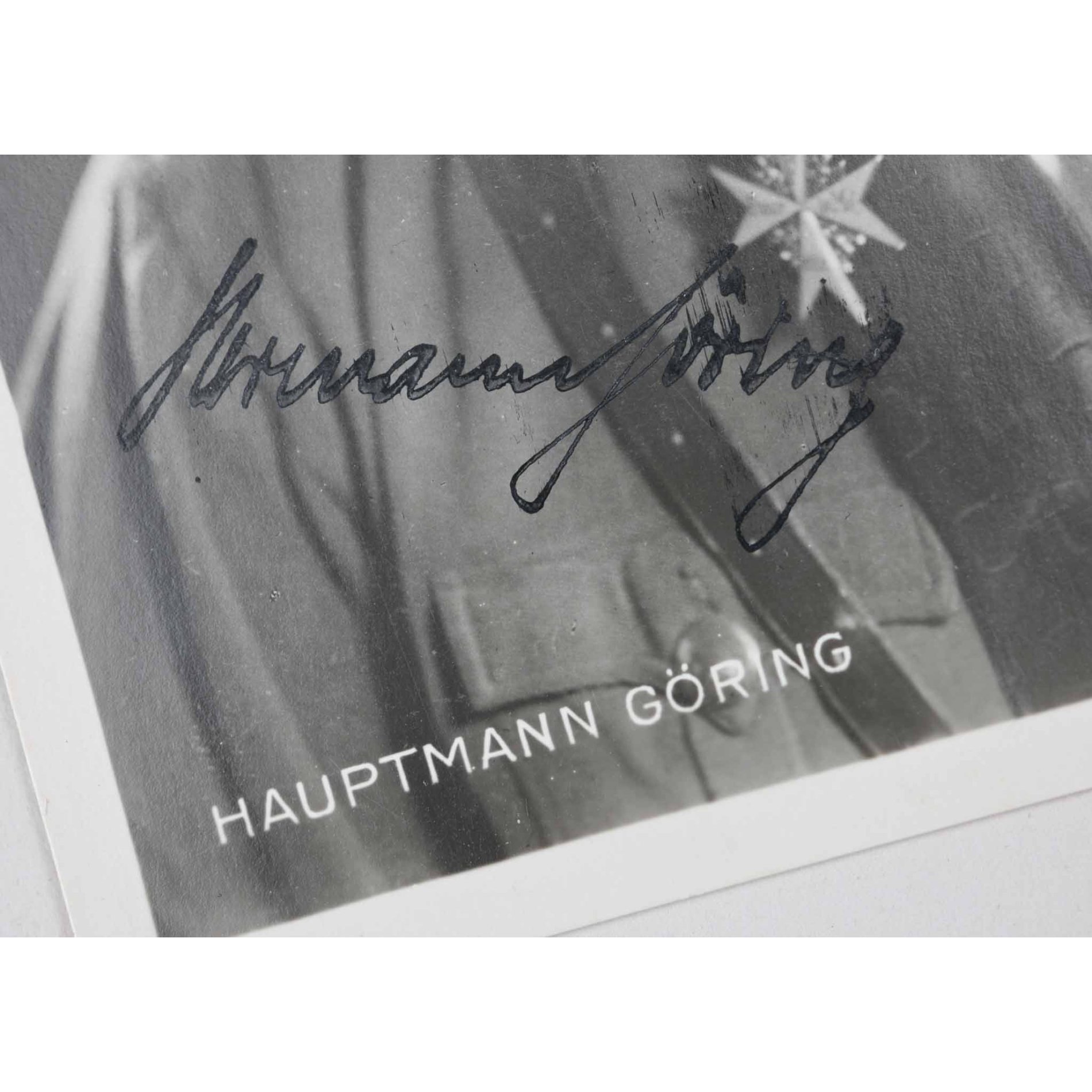 Original Unterschrift 'Hermann Göring' auf Postenkarte — image 2