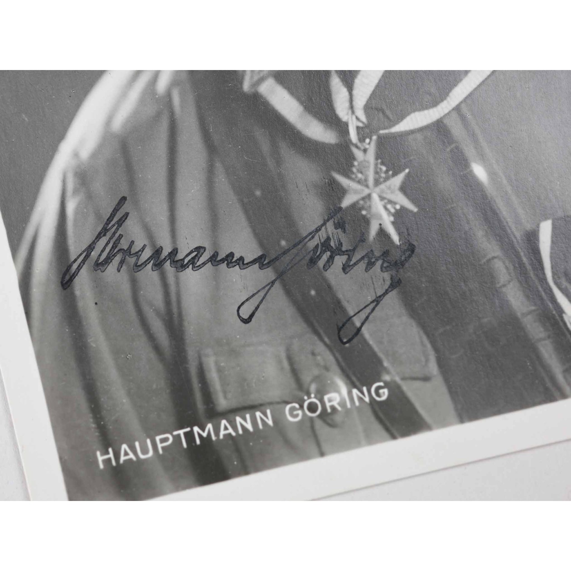 Original Unterschrift 'Hermann Göring' auf Postenkarte — image 3
