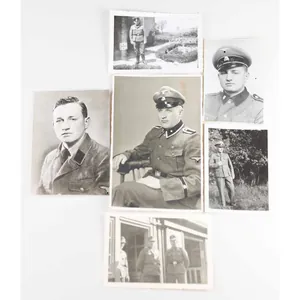 Foto Nachlass eines Unterscharführers der Waffen-SS mit Ärmelband Ärmelband Totenkopf …