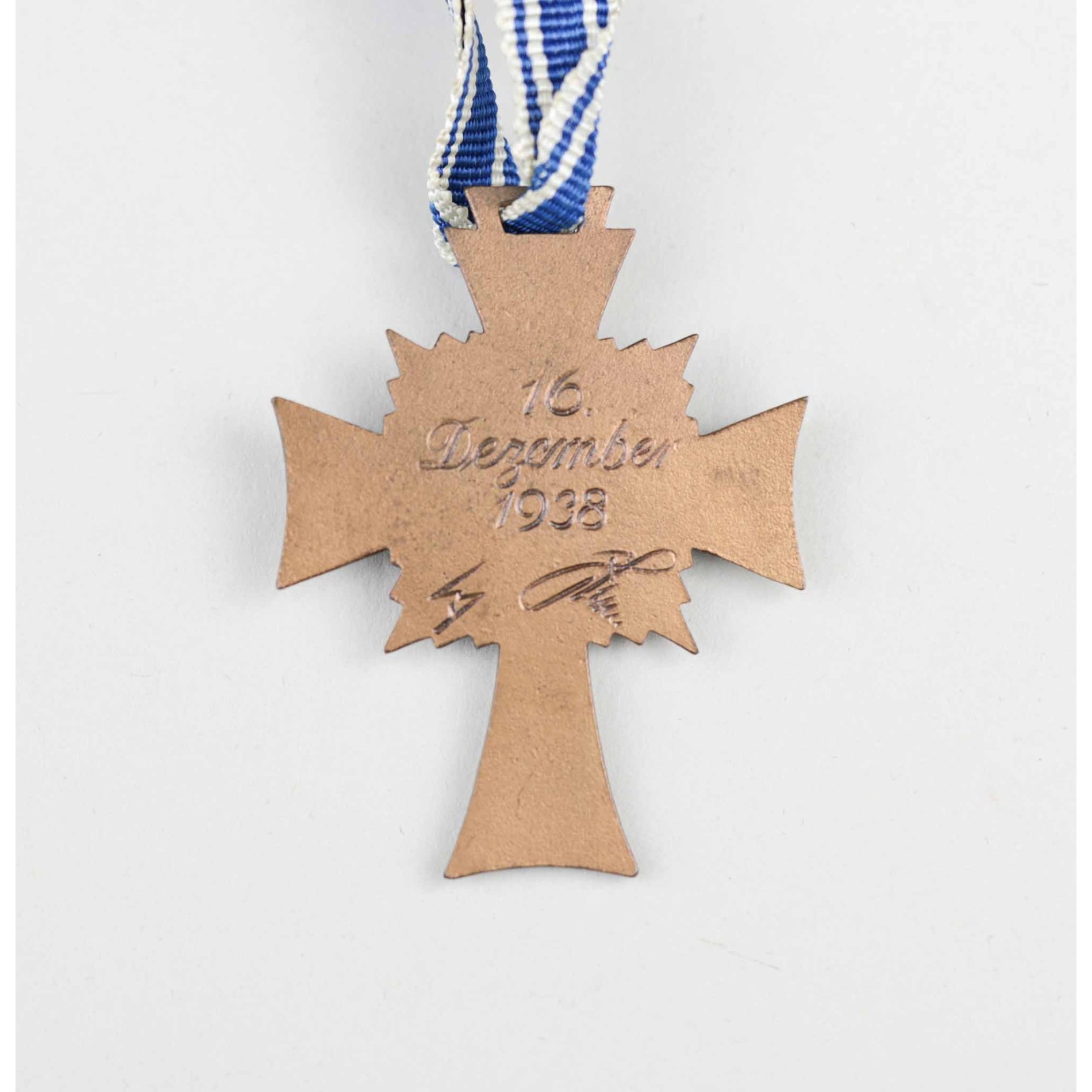 Ehrenkreuz der Deutschen Mutter Mutterkreuz in Bronze mit Verleihungstüte F.W Assmann & Söhne Lüdenscheid — image 3