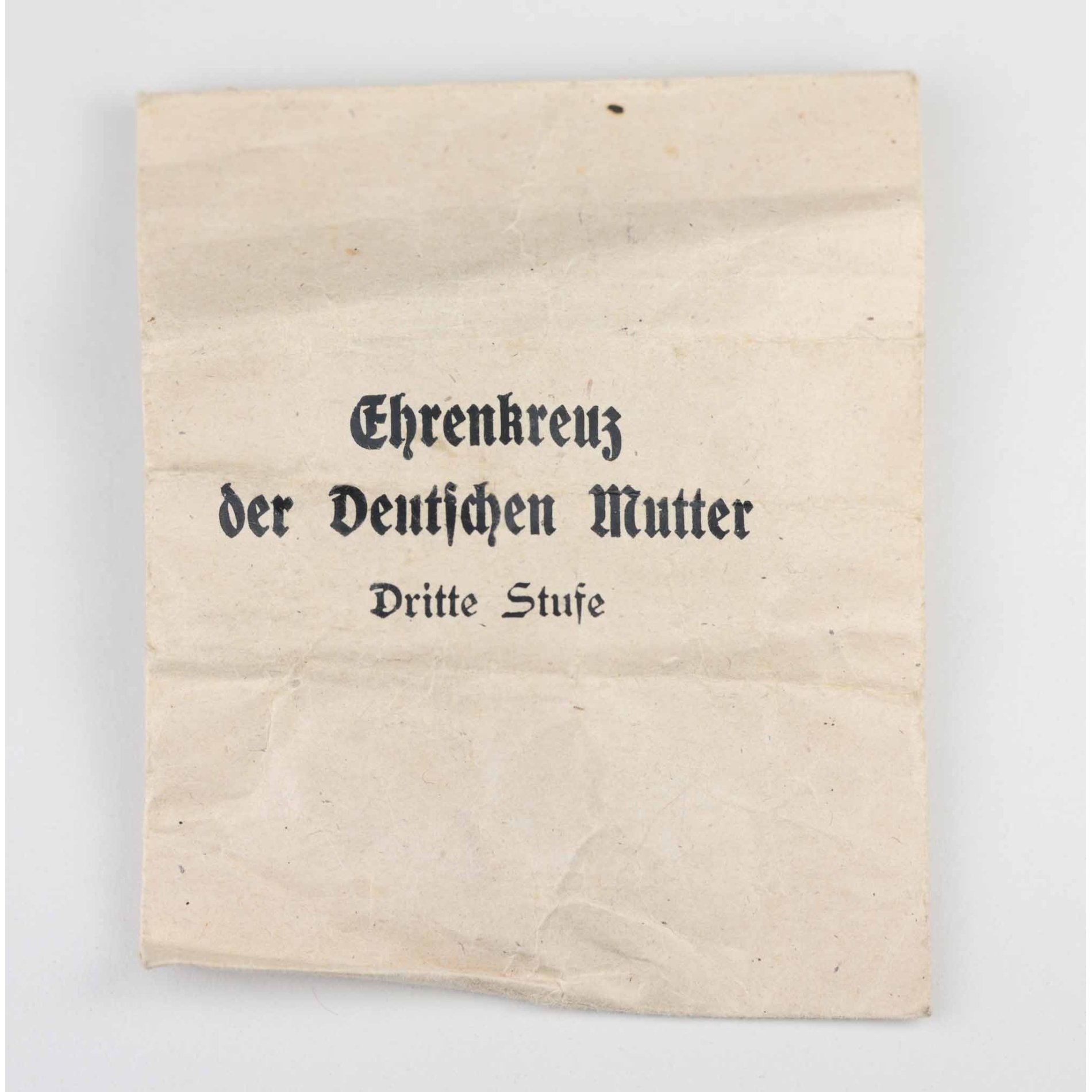 Ehrenkreuz der Deutschen Mutter Mutterkreuz in Bronze mit Verleihungstüte F.W Assmann & Söhne Lüdenscheid — image 4