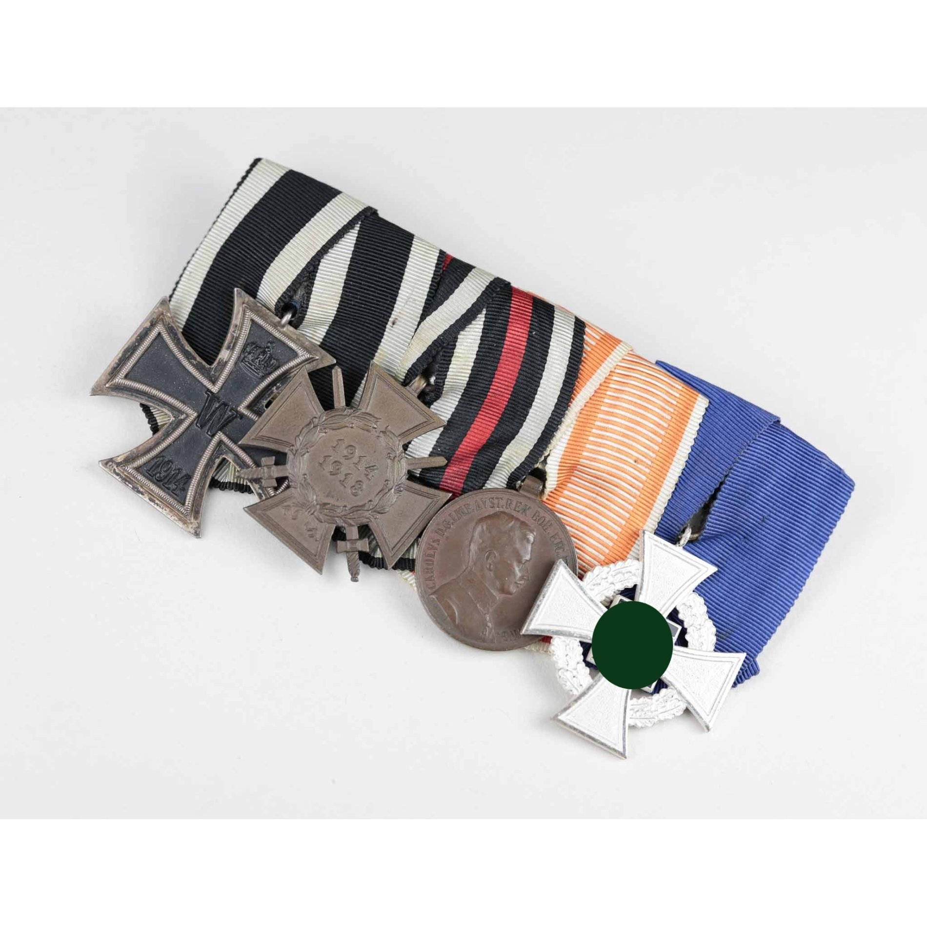 4er Ordensspange mit Österreich Kaiserreich Tapferkeitsmedaille in Bronze — image 2