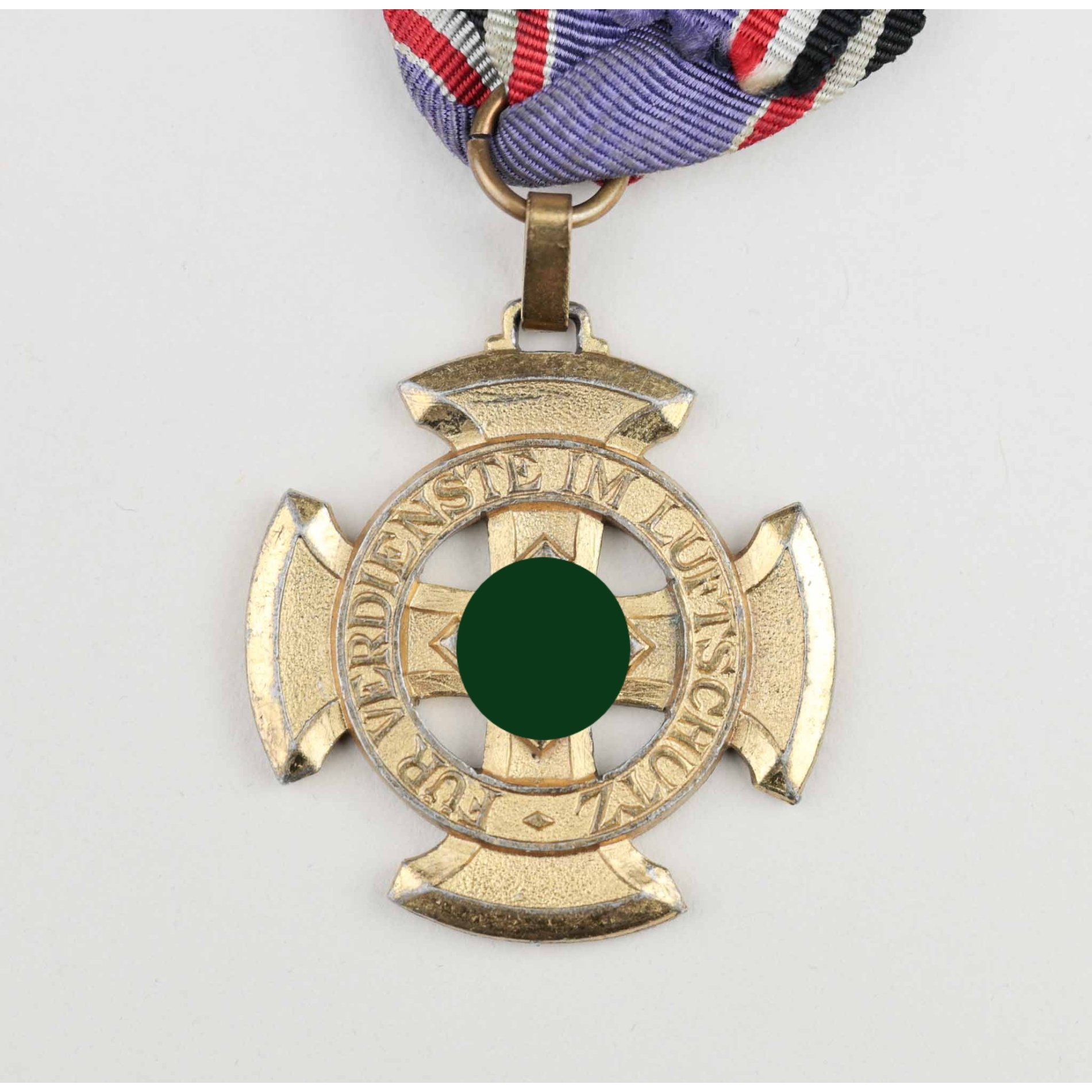 Luftschutz-Ehrenzeichen 1.Stufe Kreuz in Gold am Verleihungsband, selten! — image 2