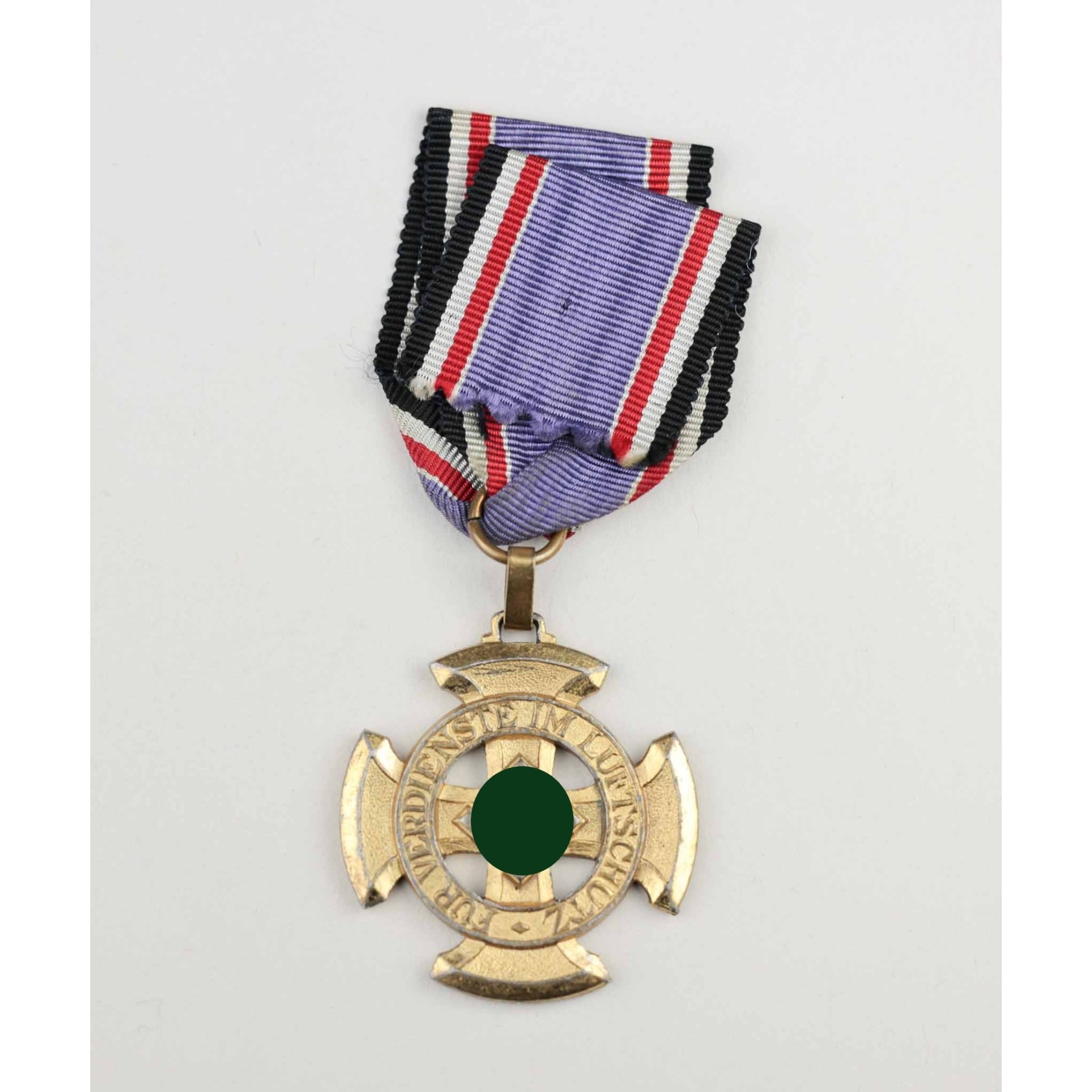 Luftschutz-Ehrenzeichen 1.Stufe Kreuz in Gold am Verleihungsband, selten! — image 3