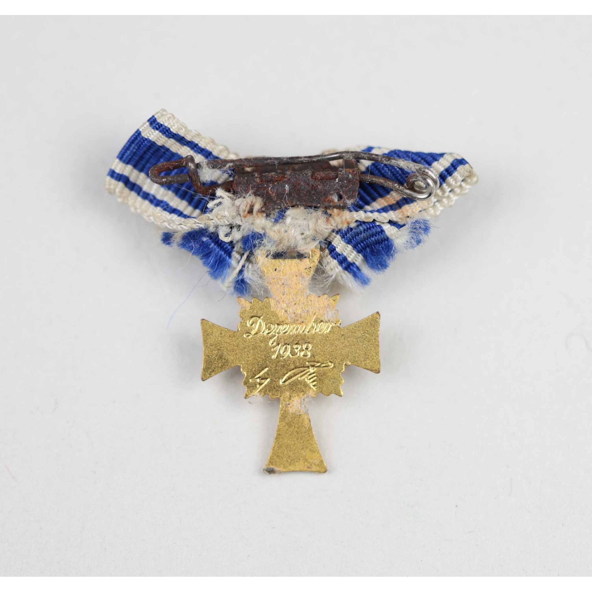 Ehrenkreuz der deutschen Mutter-Mutterkreuz in Gold im Etui Franz Reischauer, Oberstein Mit Miniatur! — image 7