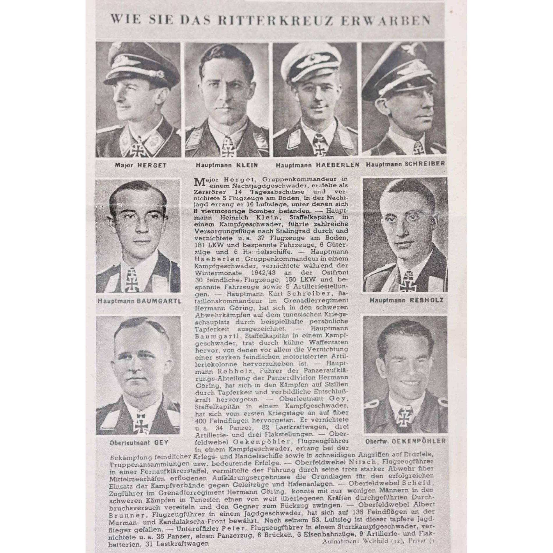 Ritterkreuzträger Nachlass der Luftwaffe Major Joachim Gey Kampfgeschwader 3 Urkundennachlass — image 11