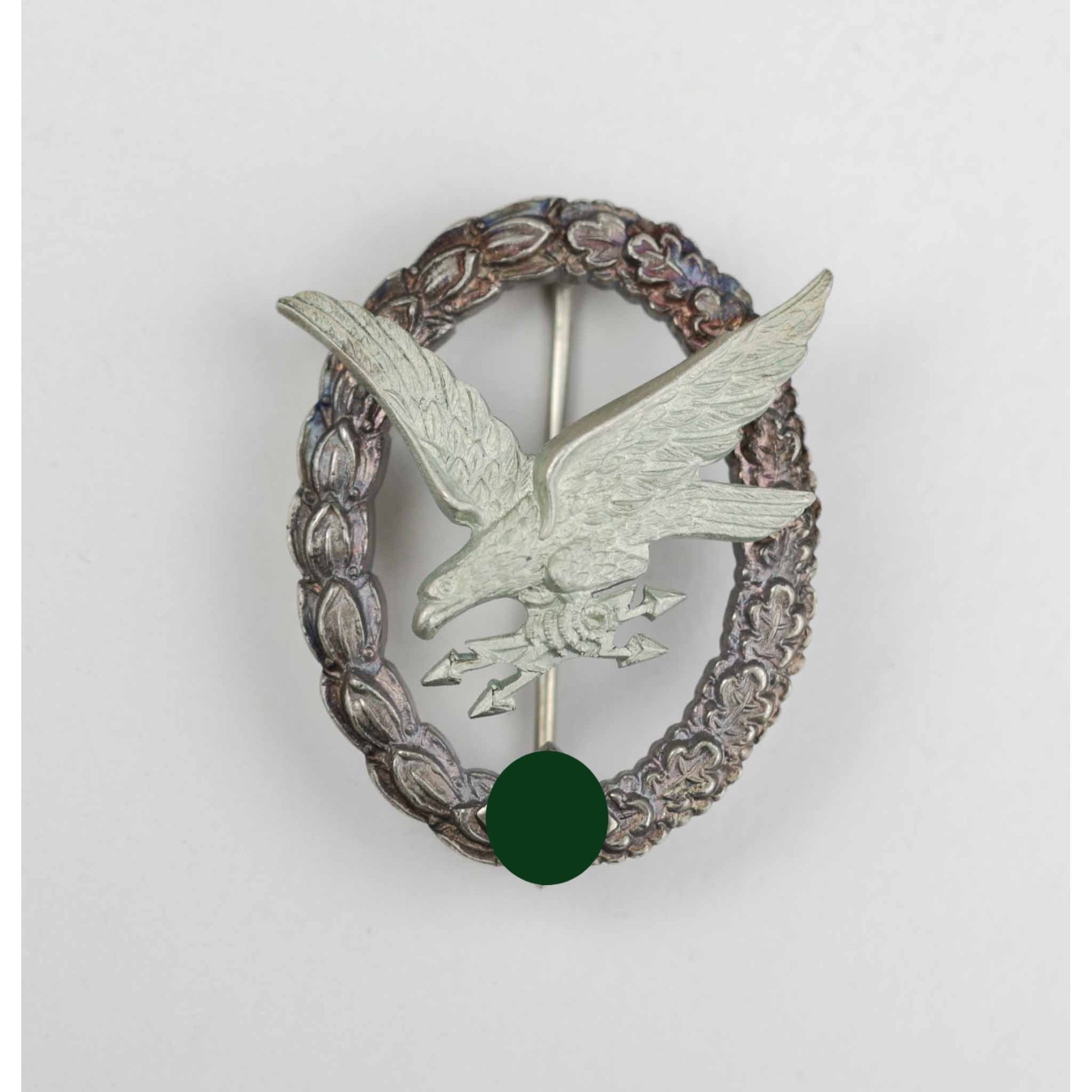 Luftwaffen Fliegerschützenabzeichen mit Blitzbündel Herst. IMME im Etui, selten! — image 2