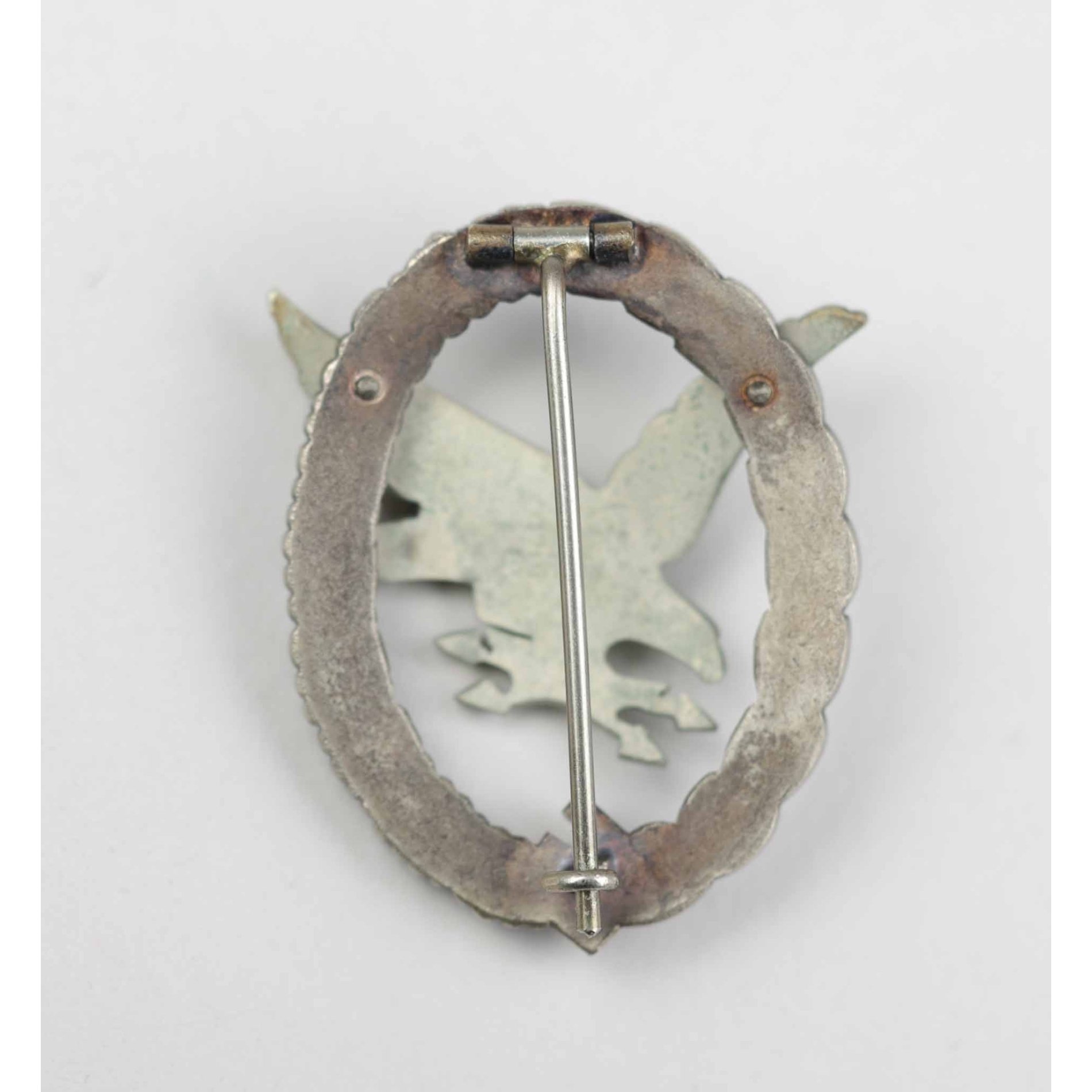 Luftwaffen Fliegerschützenabzeichen mit Blitzbündel Herst. IMME im Etui, selten! — image 3