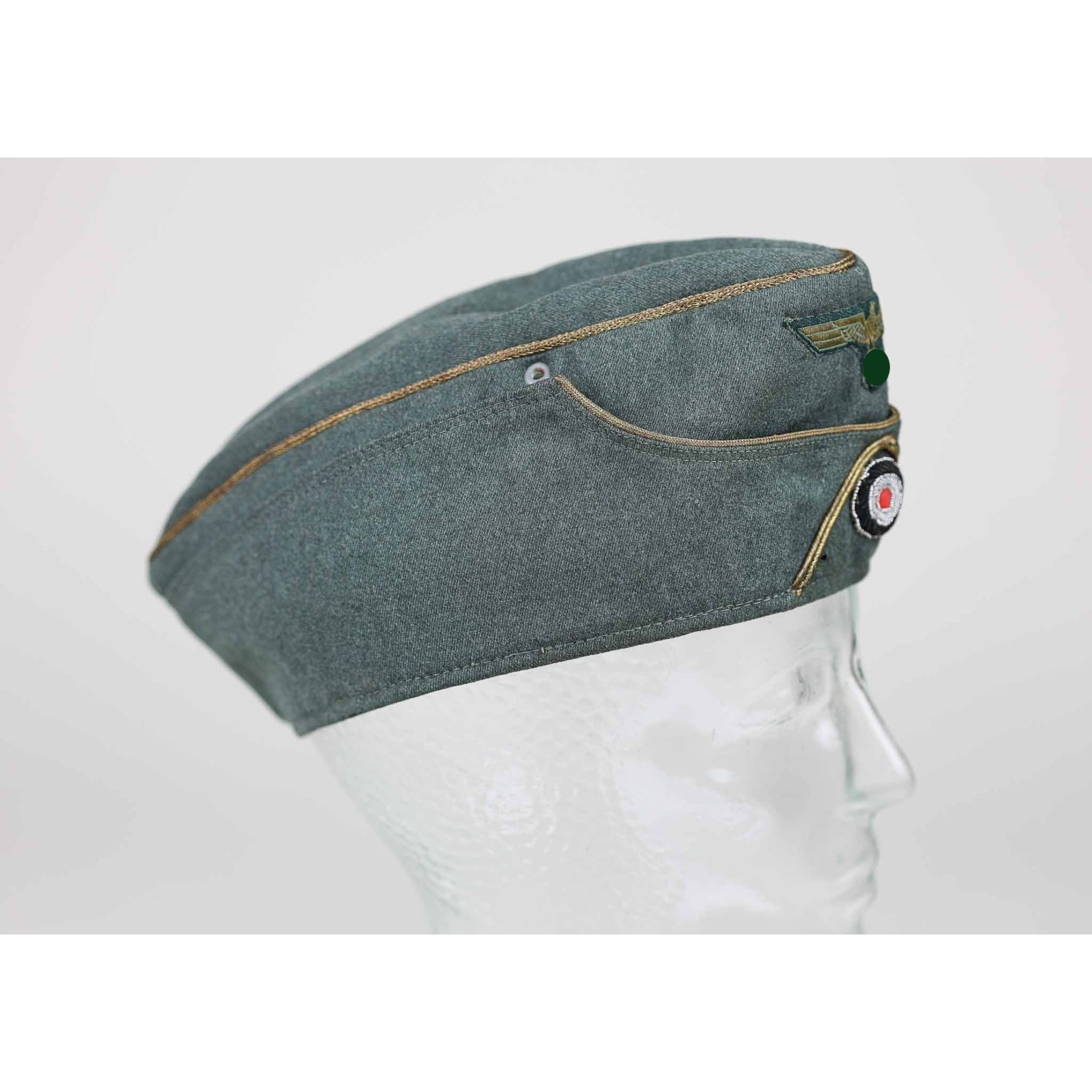 Wehrmacht Heer Schiffchen für Generäle Gebirgsjäger mit Bevo-Schiffchenadler, selten! — image 2