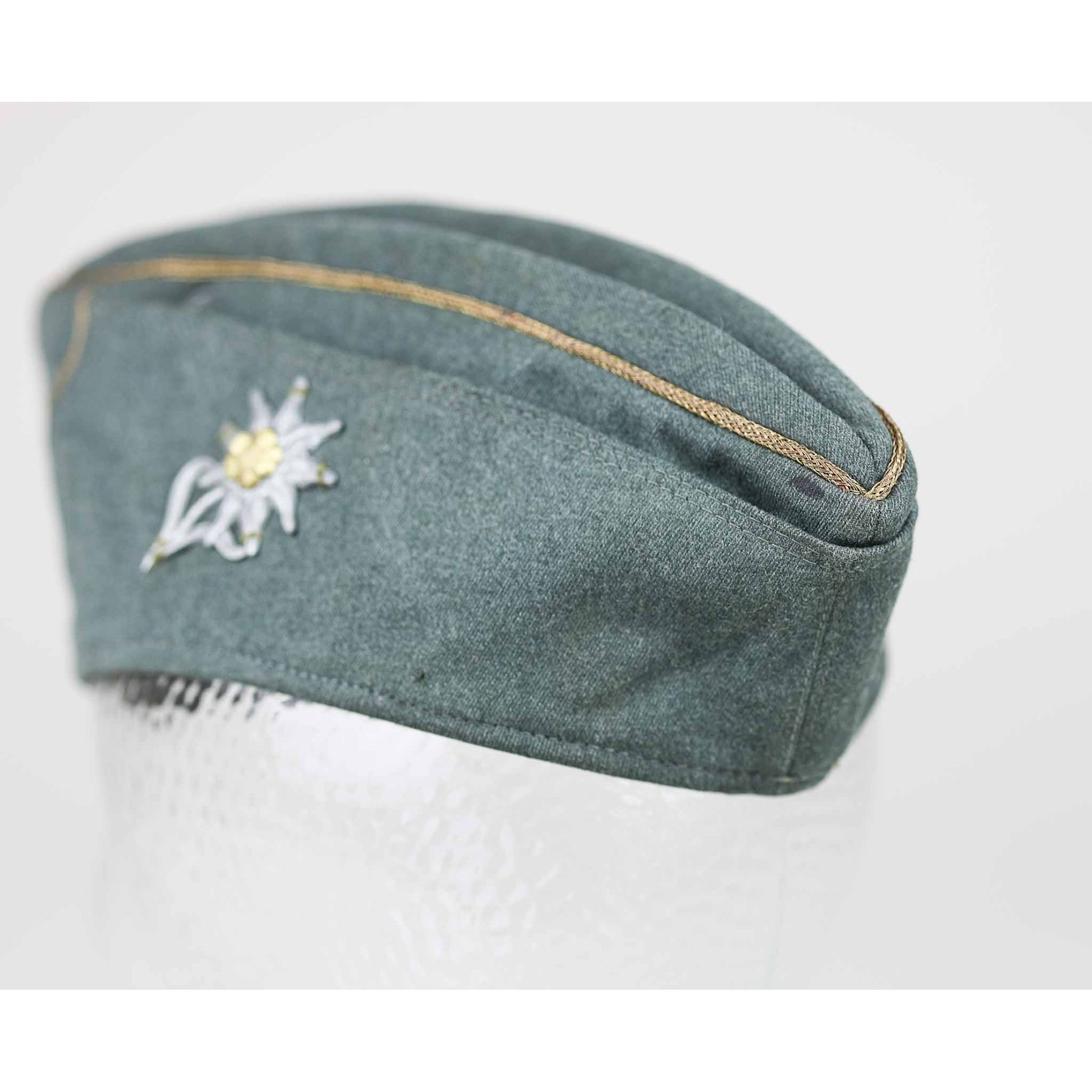 Wehrmacht Heer Schiffchen für Generäle Gebirgsjäger mit Bevo-Schiffchenadler, selten! — image 4