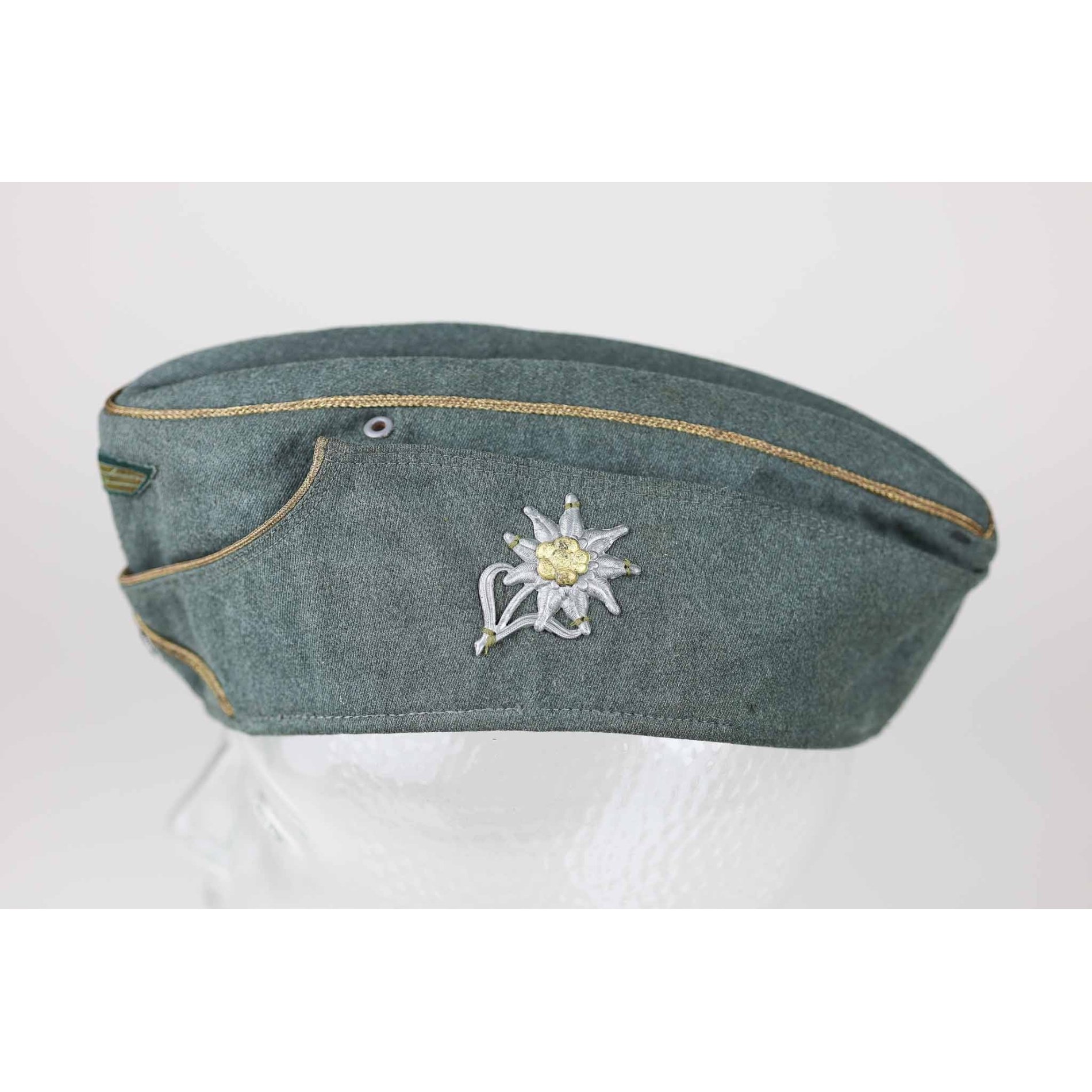 Wehrmacht Heer Schiffchen für Generäle Gebirgsjäger mit Bevo-Schiffchenadler, selten! — image 5