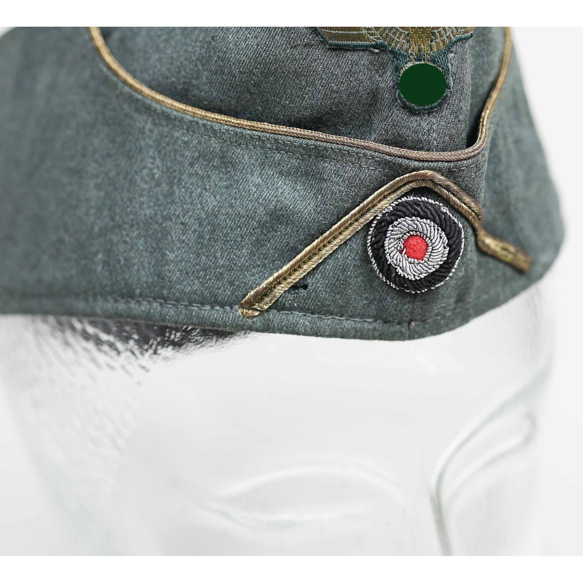 Wehrmacht Heer Schiffchen für Generäle Gebirgsjäger mit Bevo-Schiffchenadler, selten! — image 8