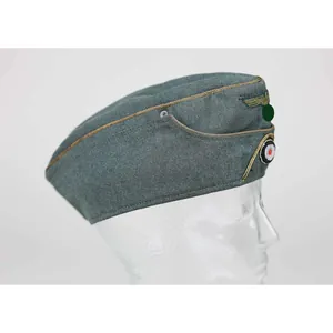 Wehrmacht Heer Schiffchen für Generäle Gebirgsjäger mit Bevo-Schiffchenadler, selten!