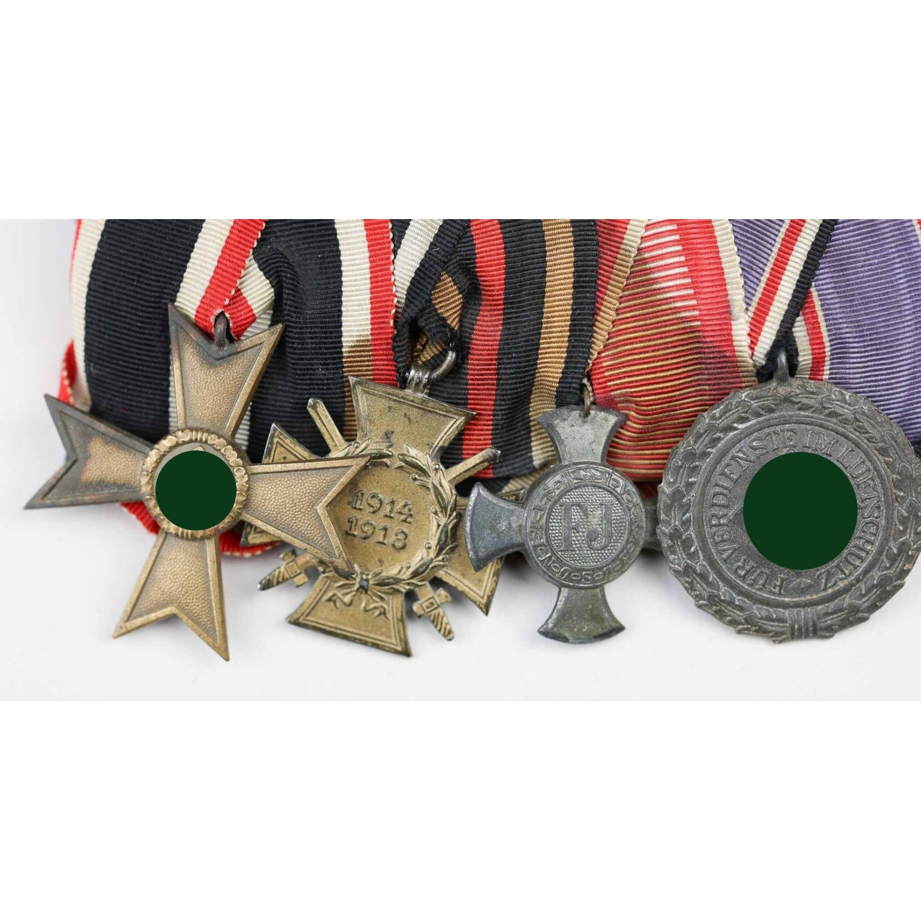 4er Ordensspange mit Luftschutz Medaille 1938 — image 2