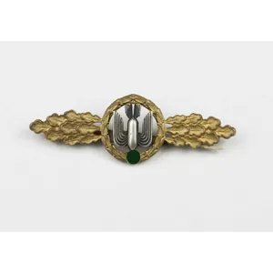 Frontflugspange für Kampfflieger in Gold mit Hersteller 'G.H OSANG'